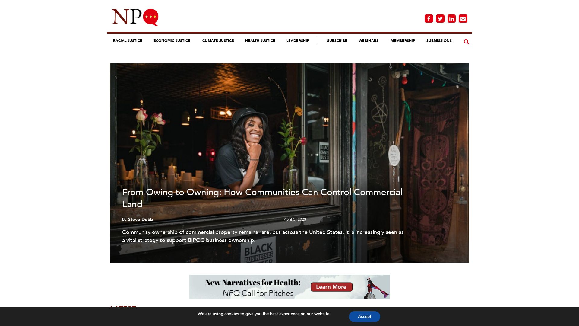 État du site web nonprofitquarterly.org est   EN LIGNE