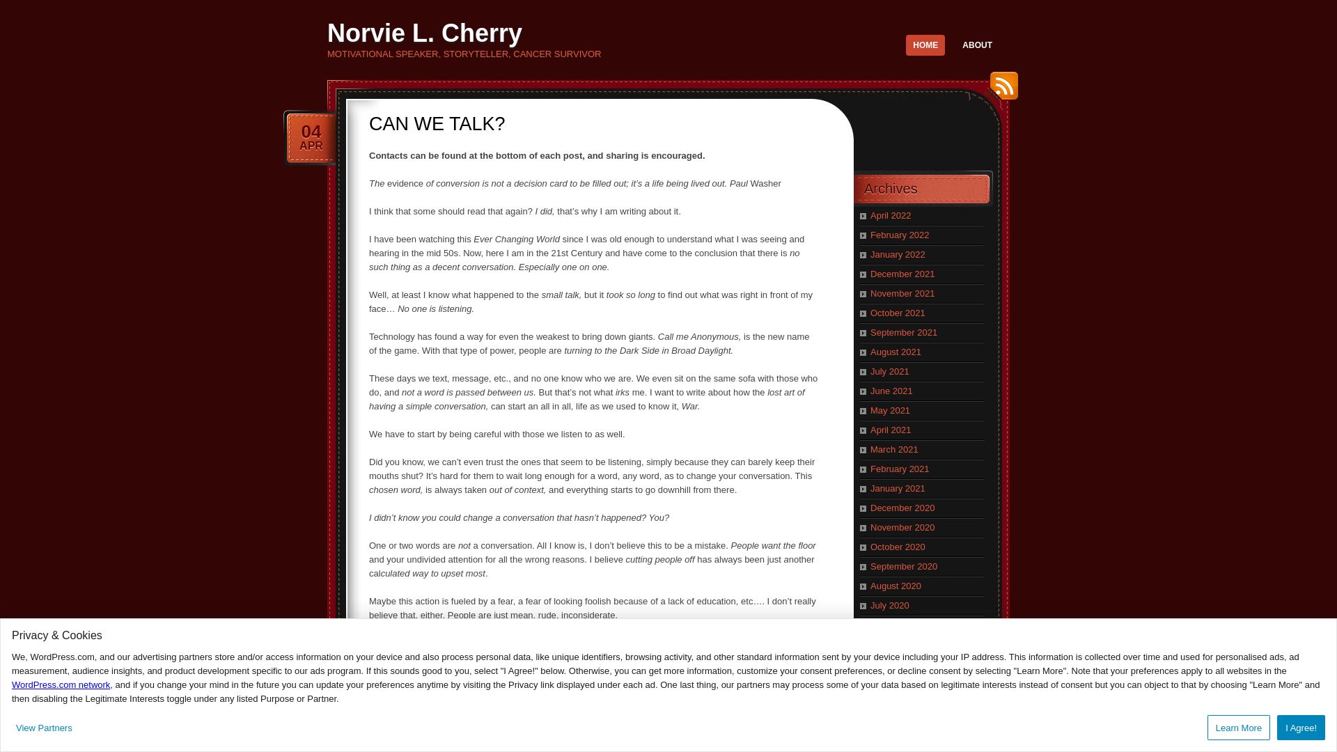 État du site web norvielcherry.com est   EN LIGNE