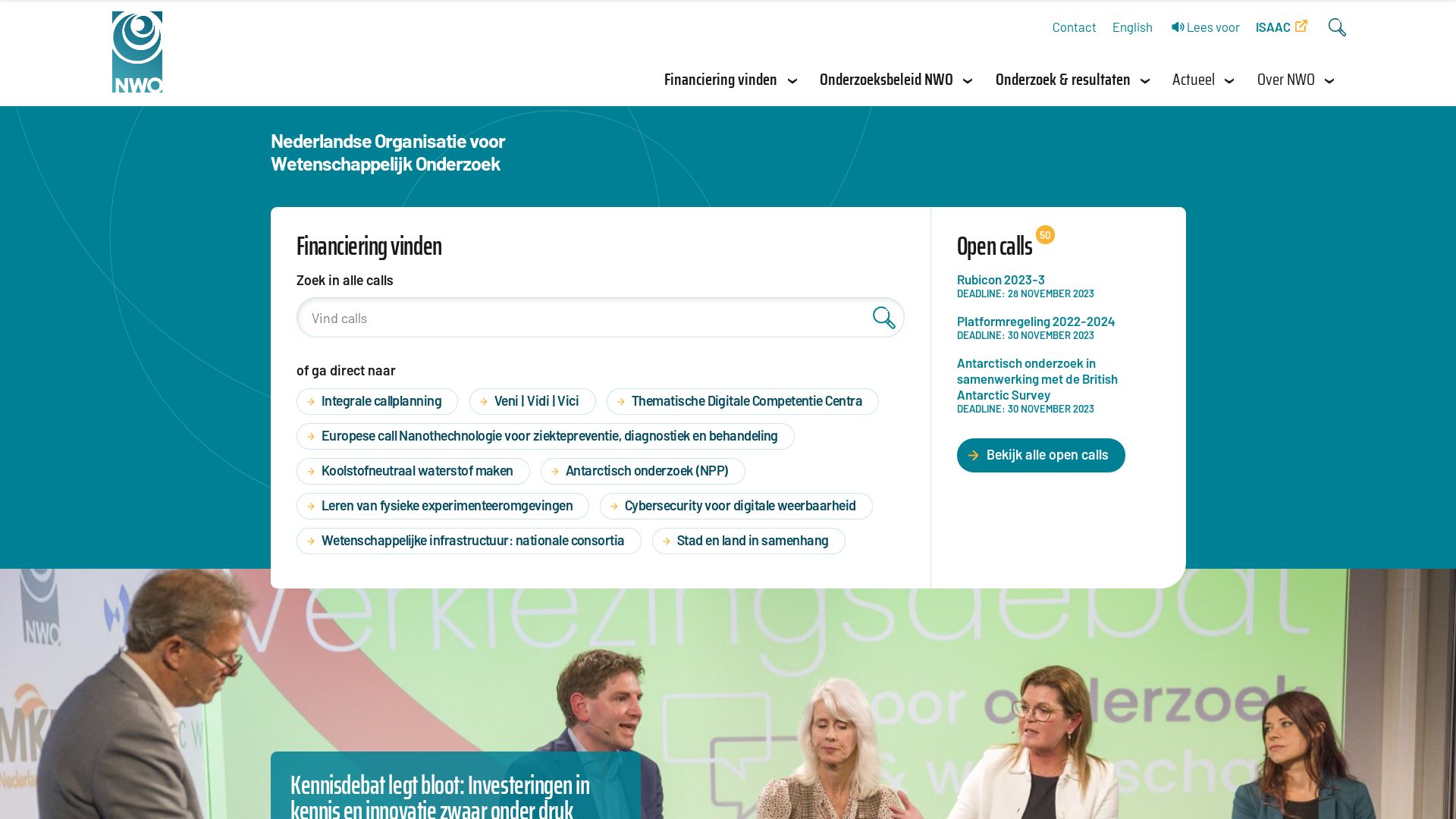 État du site web nwo.nl est   EN LIGNE