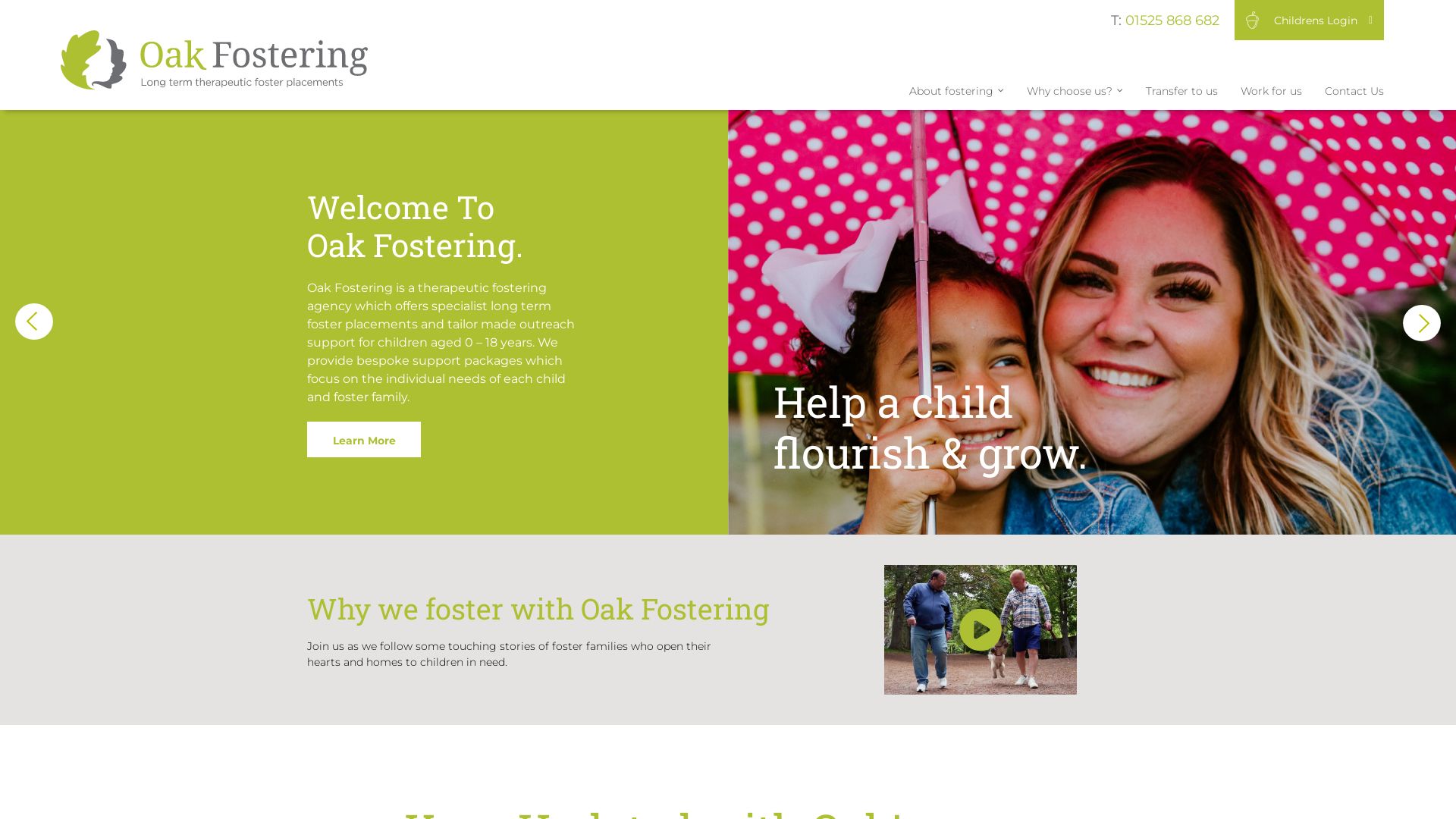 État du site web oakfostering.co.uk est   EN LIGNE