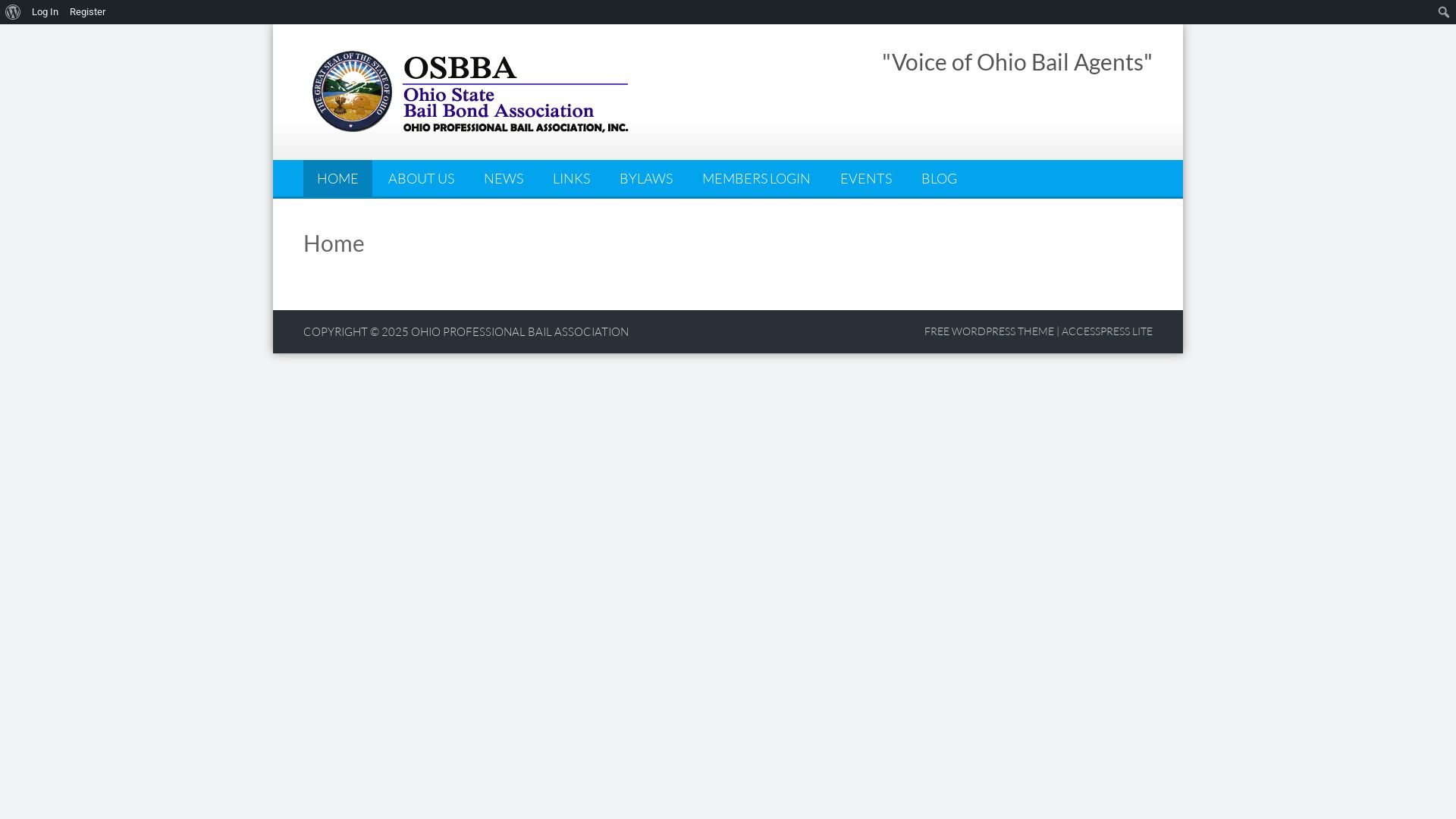 État du site web ohioprobailassociation.org est   EN LIGNE