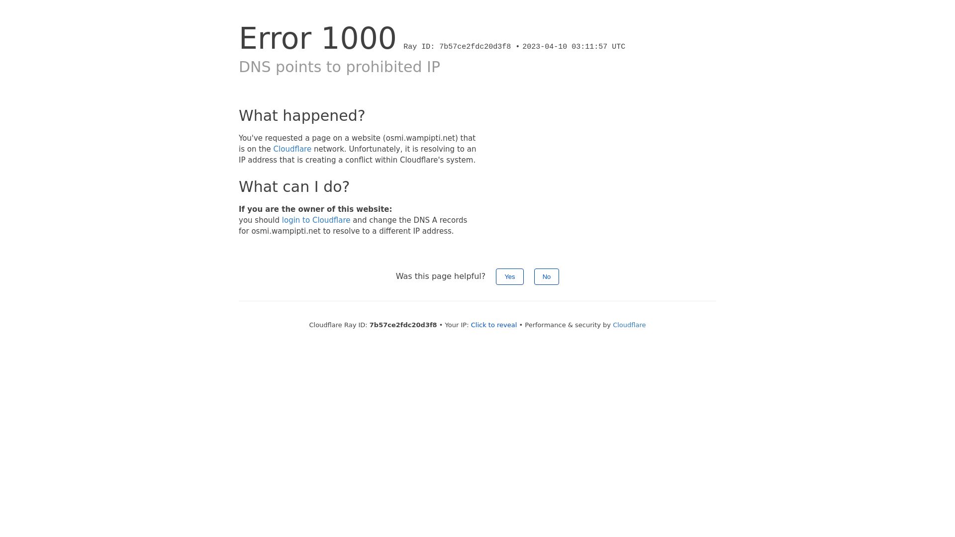 État du site web osmi.wampipti.net est   EN LIGNE