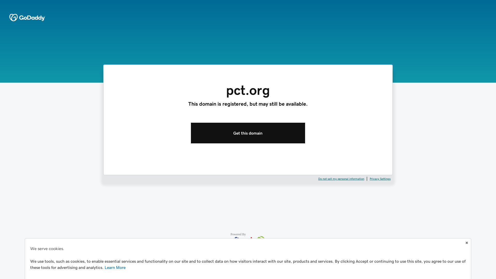 État du site web pct.org est   EN LIGNE