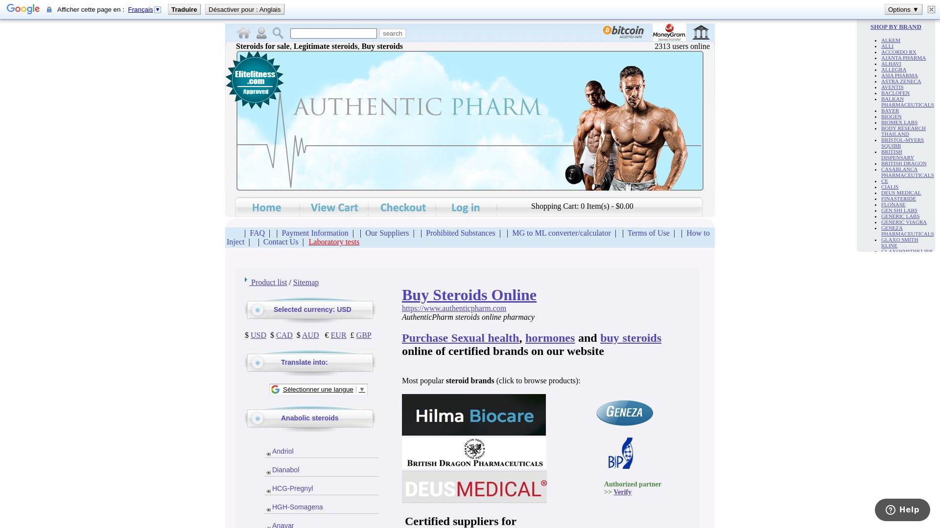 État du site web pharma-us.net est   EN LIGNE