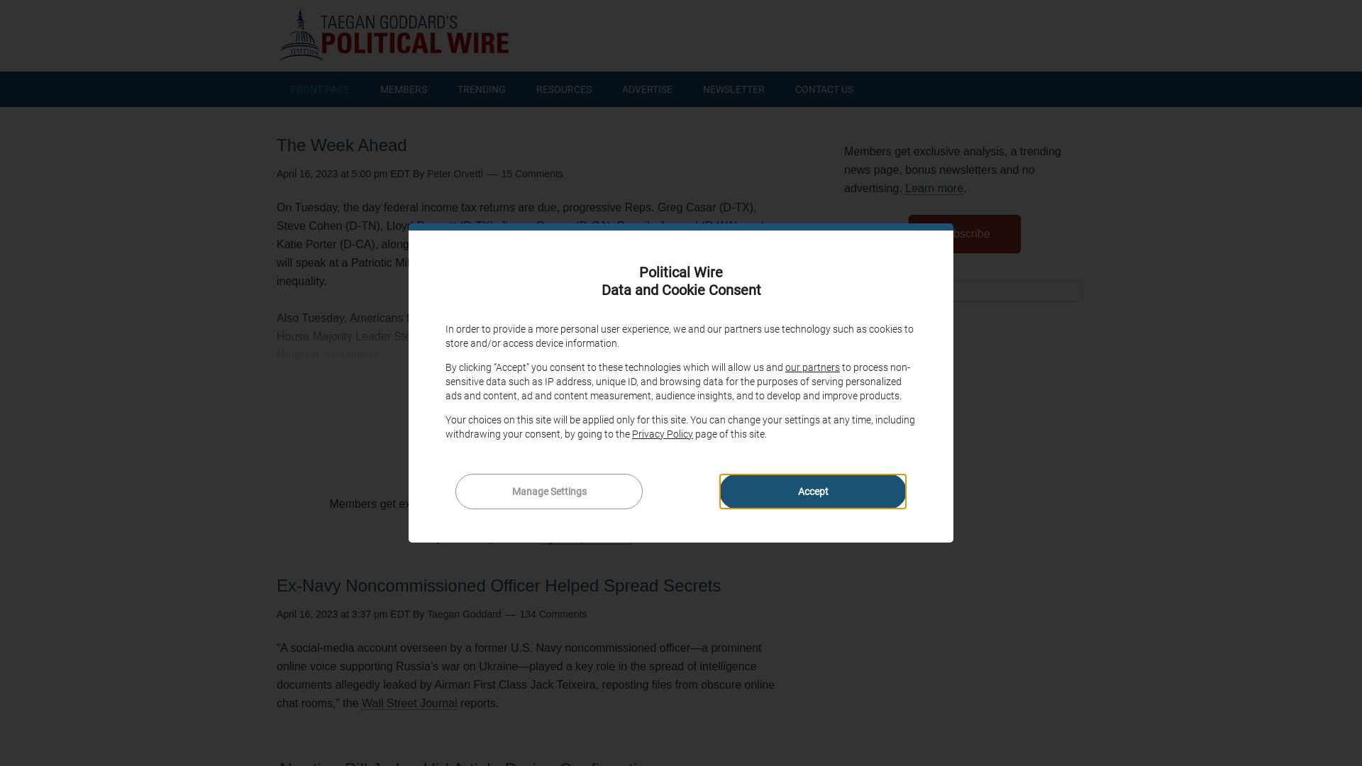 État du site web politicalwire.com est   EN LIGNE