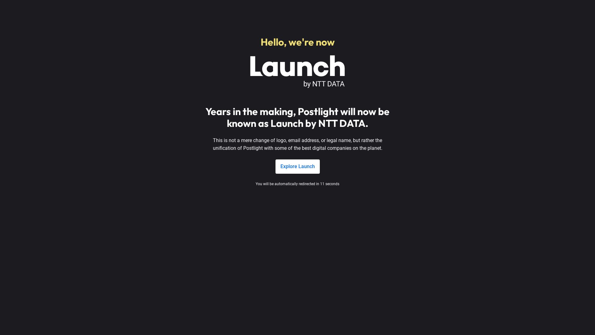 État du site web postlight.com est   EN LIGNE