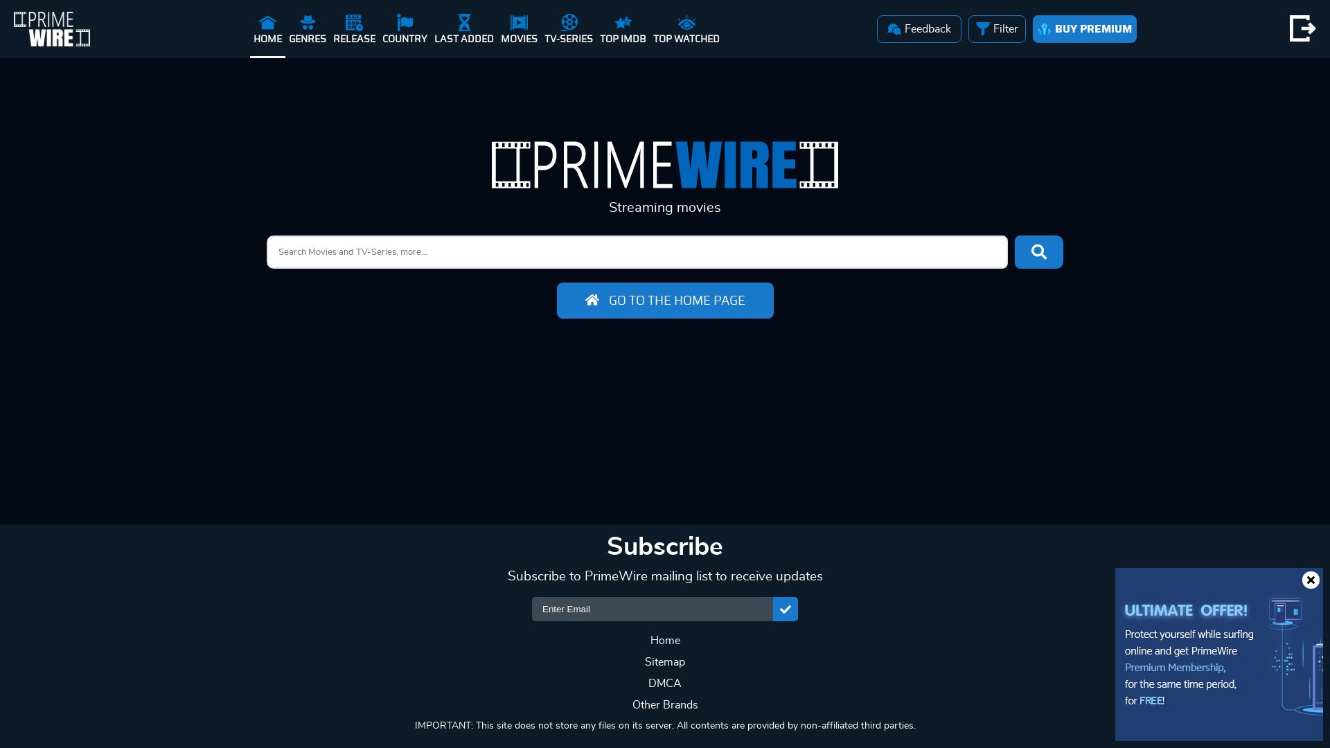 État du site web primewire.show est   EN LIGNE