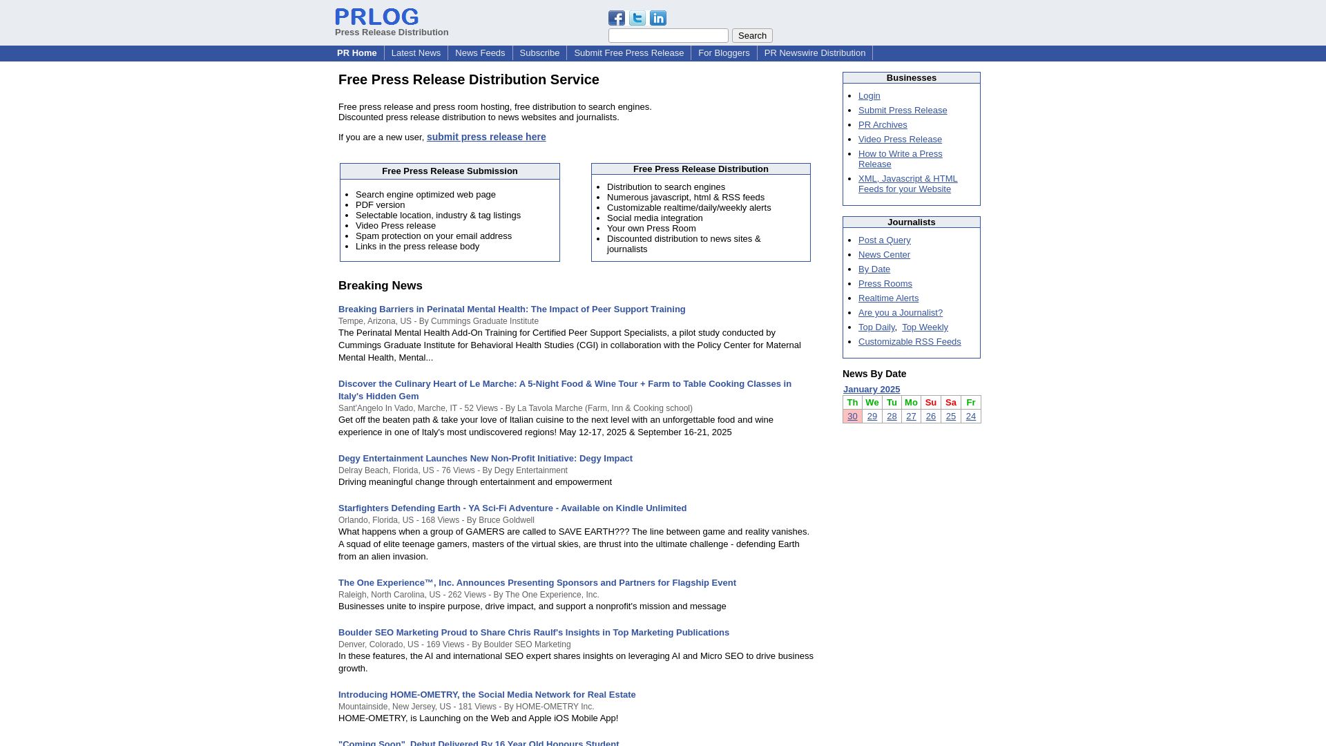 État du site web prlog.org est   EN LIGNE