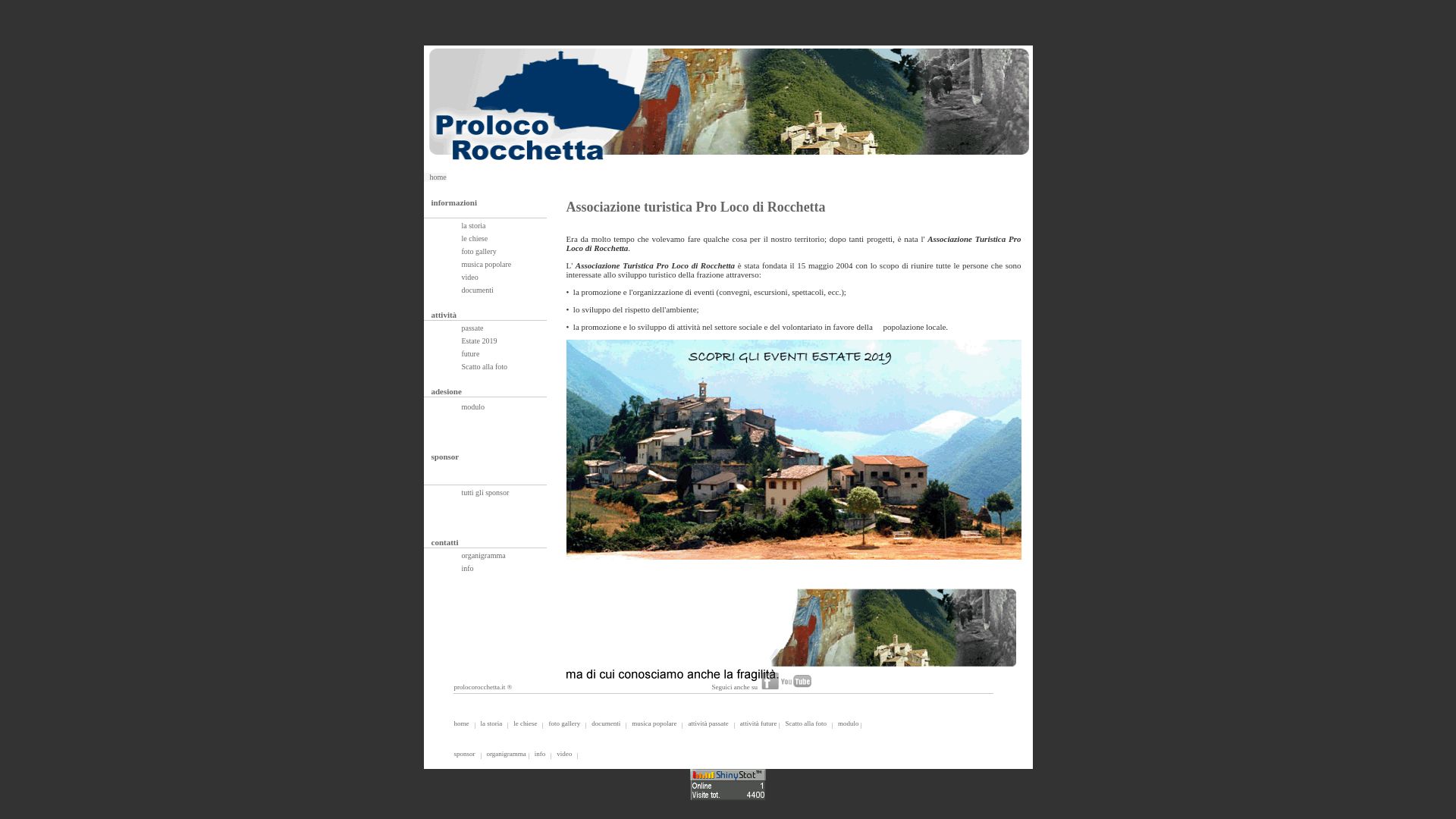État du site web prolocorocchetta.it est   EN LIGNE