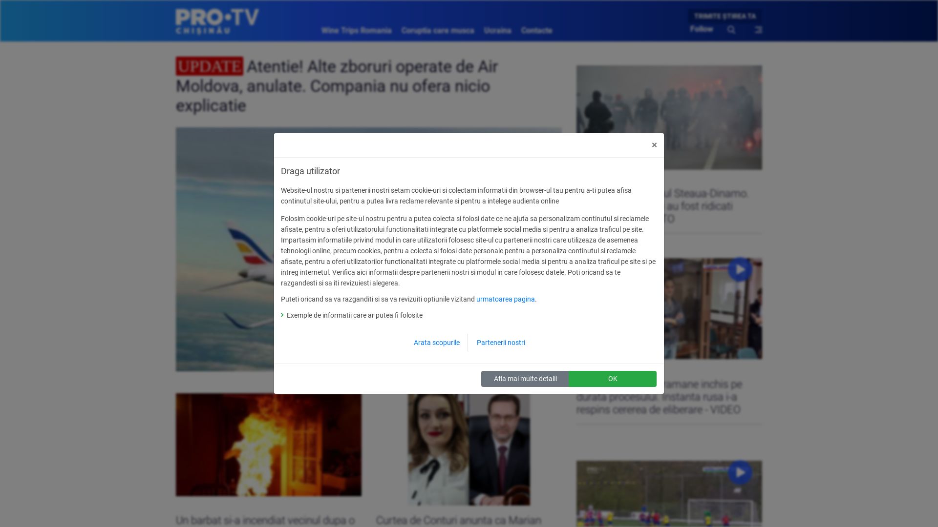 État du site web protv.md est   EN LIGNE