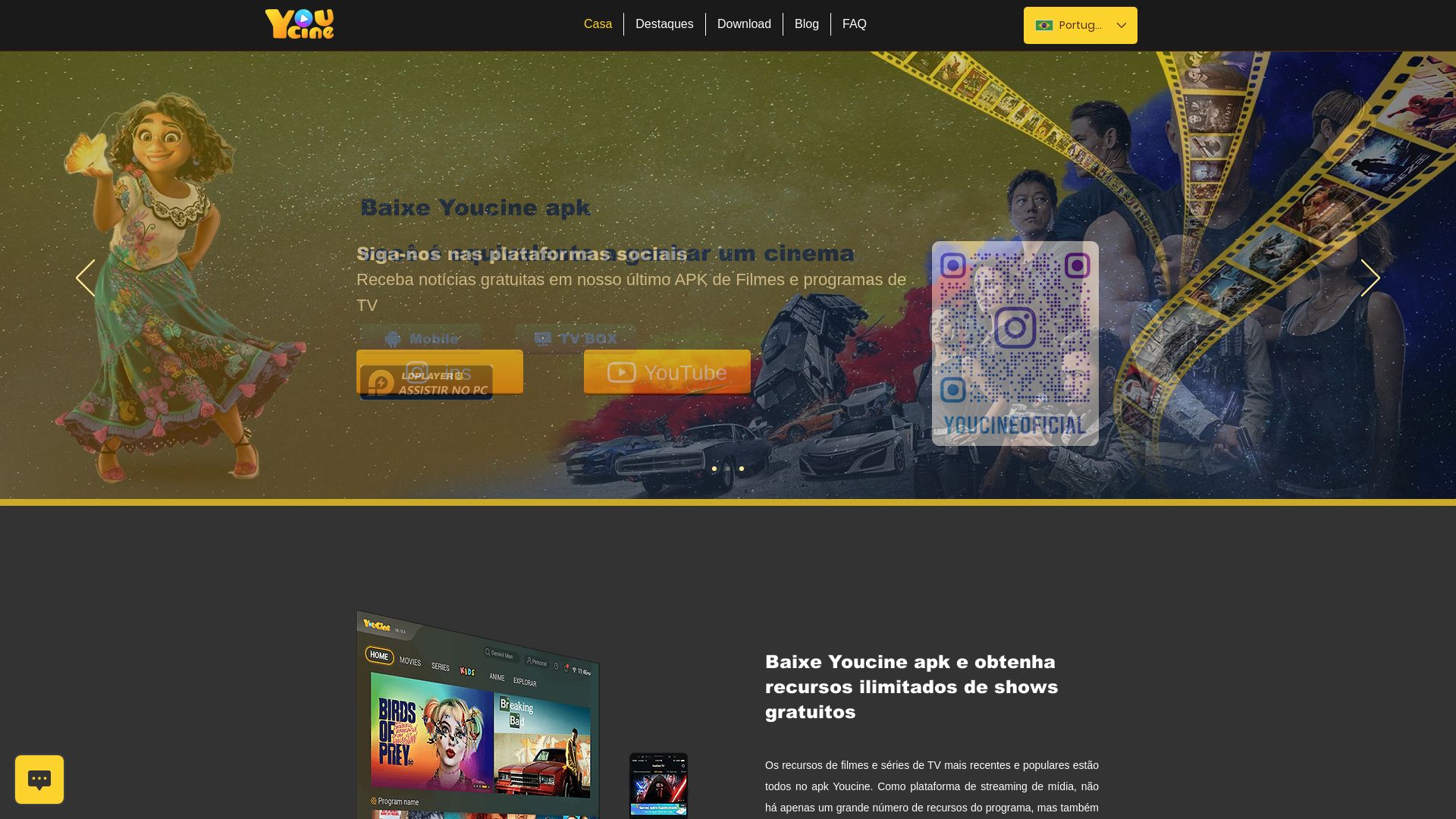 État du site web pt.youcine.net est   EN LIGNE