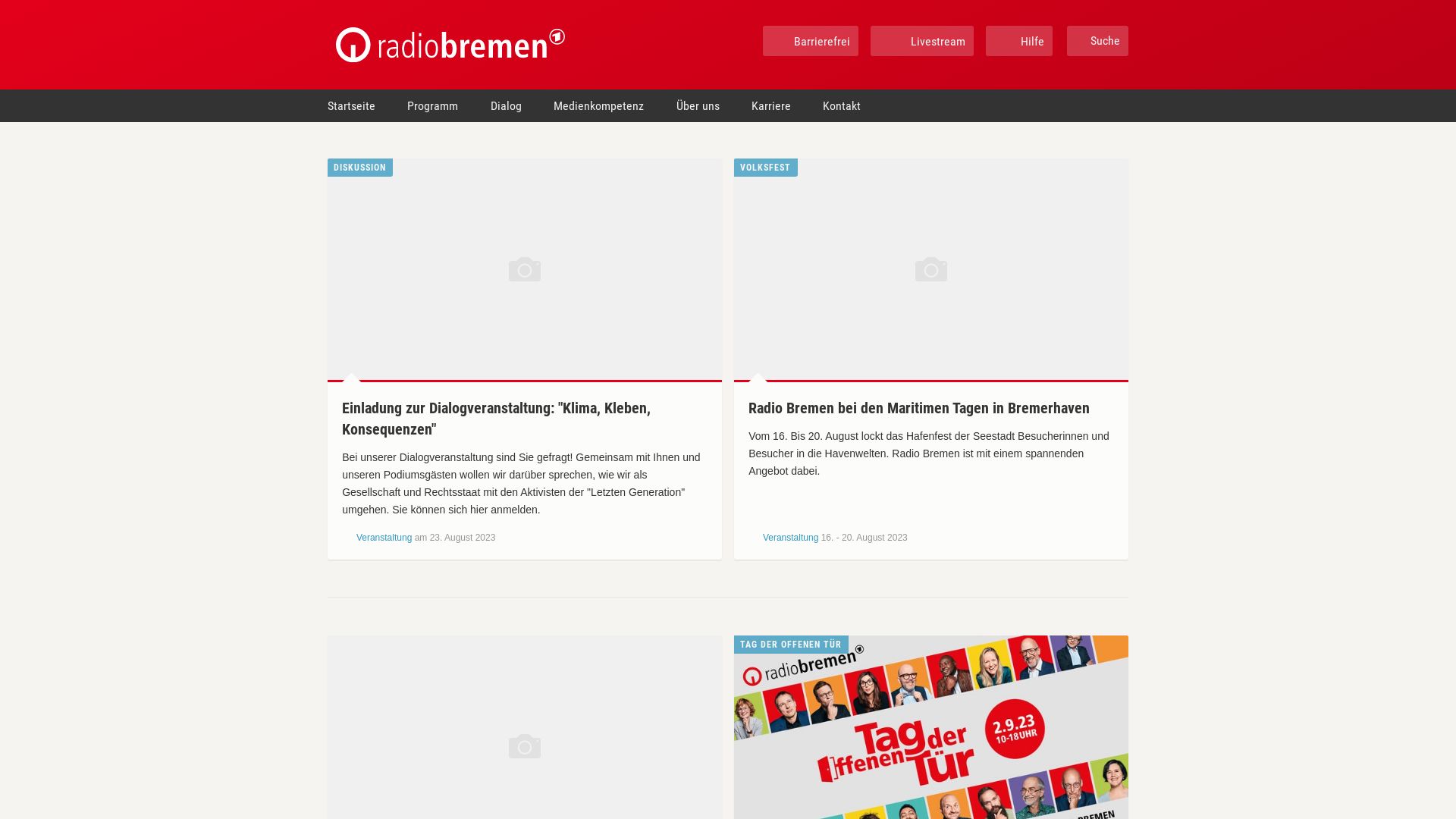 État du site web radiobremen.de est   EN LIGNE