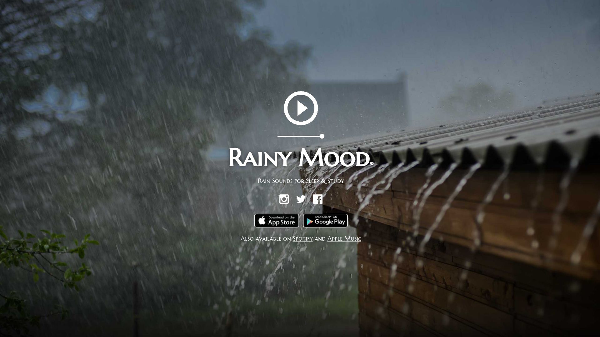 État du site web rainymood.com est   EN LIGNE
