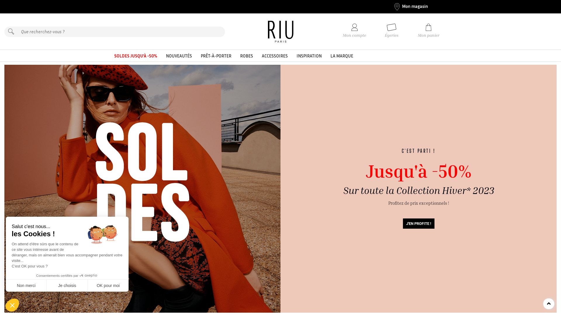 État du site web riu.fr est   EN LIGNE