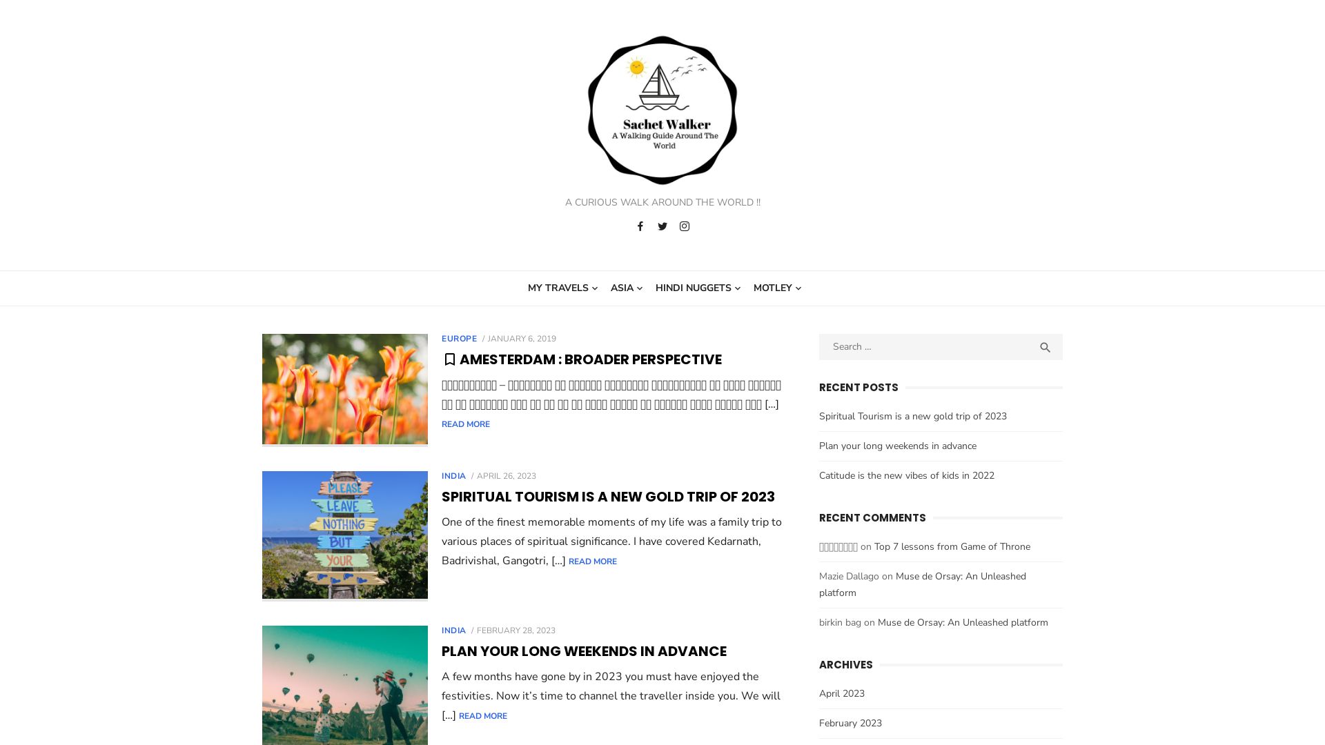 État du site web sachetwalker.com est   EN LIGNE