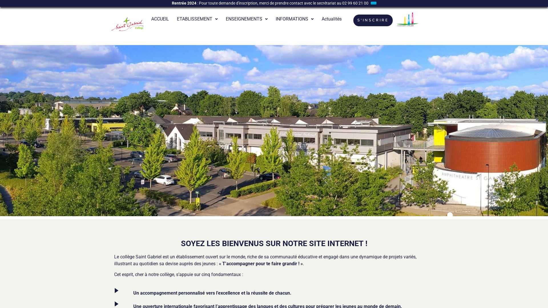 État du site web saintgabriel35.fr est   EN LIGNE