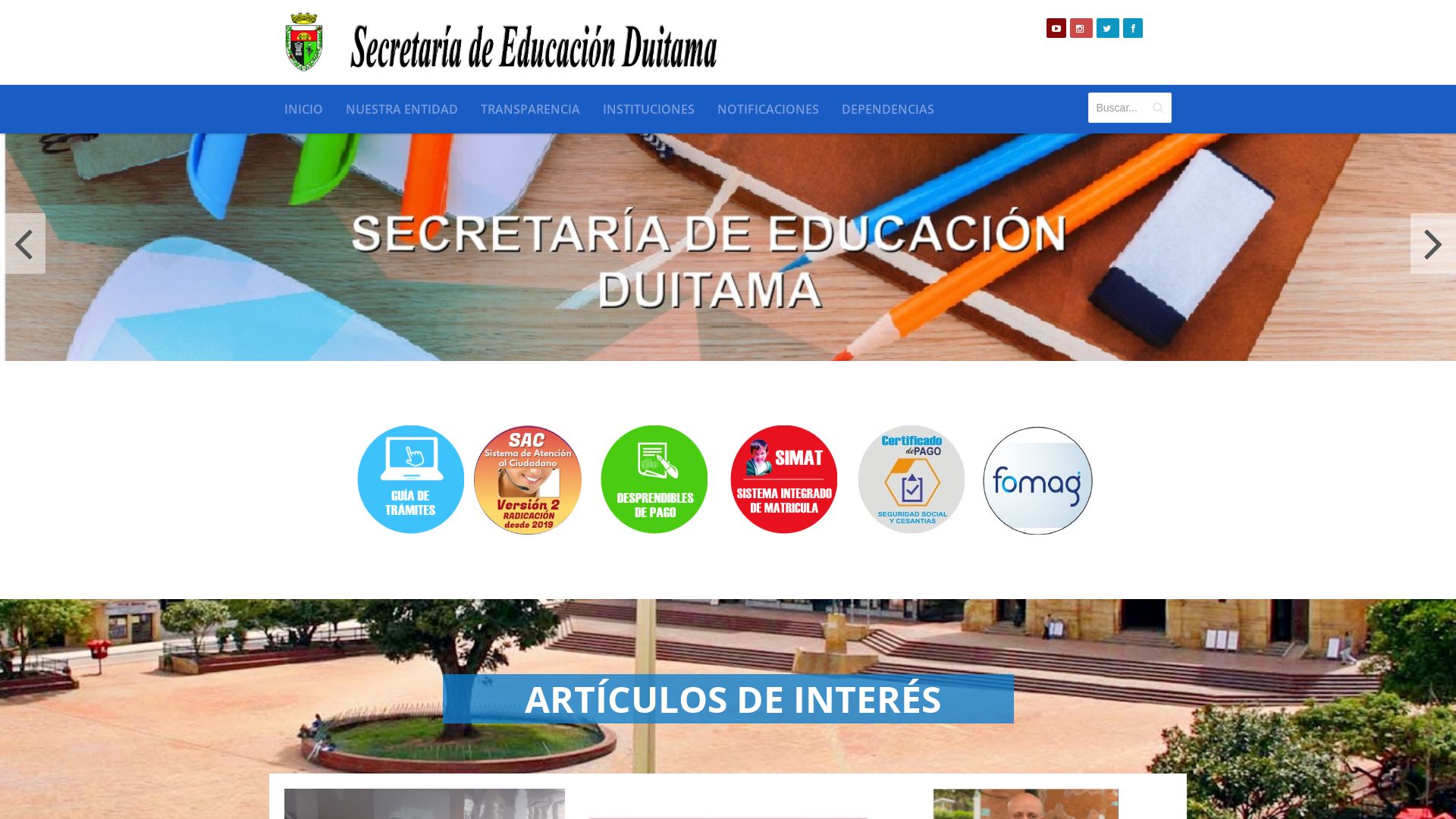 État du site web semduitama.gov.co est   EN LIGNE