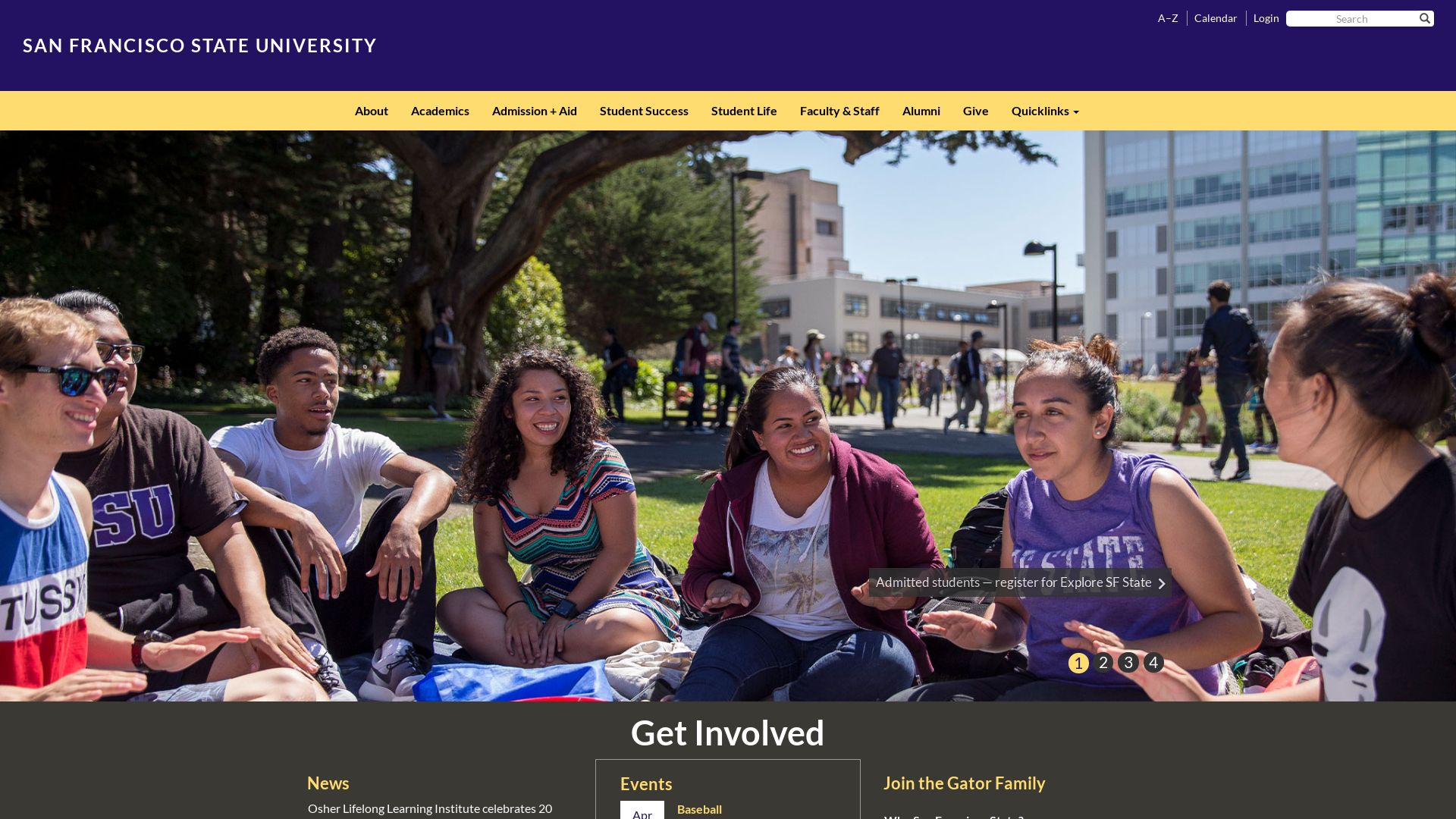 État du site web sfsu.edu est   EN LIGNE