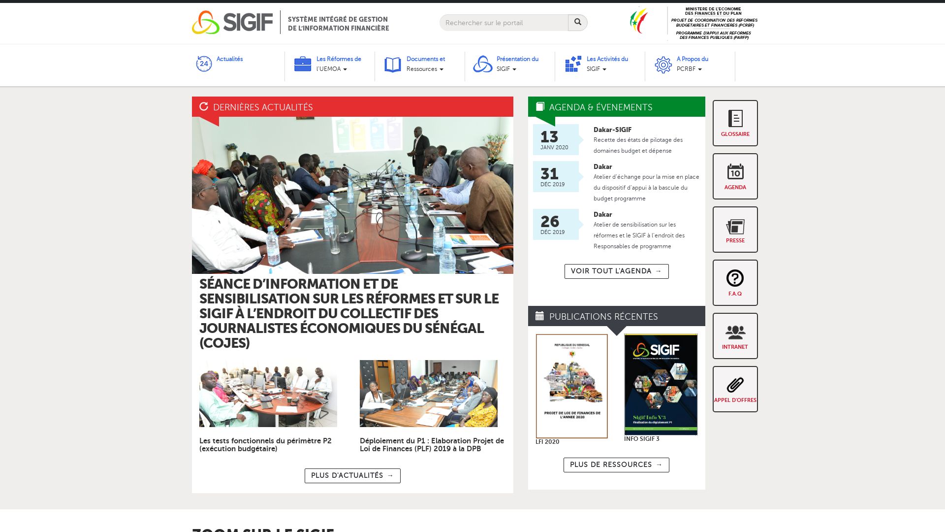 État du site web sigif.org est   EN LIGNE