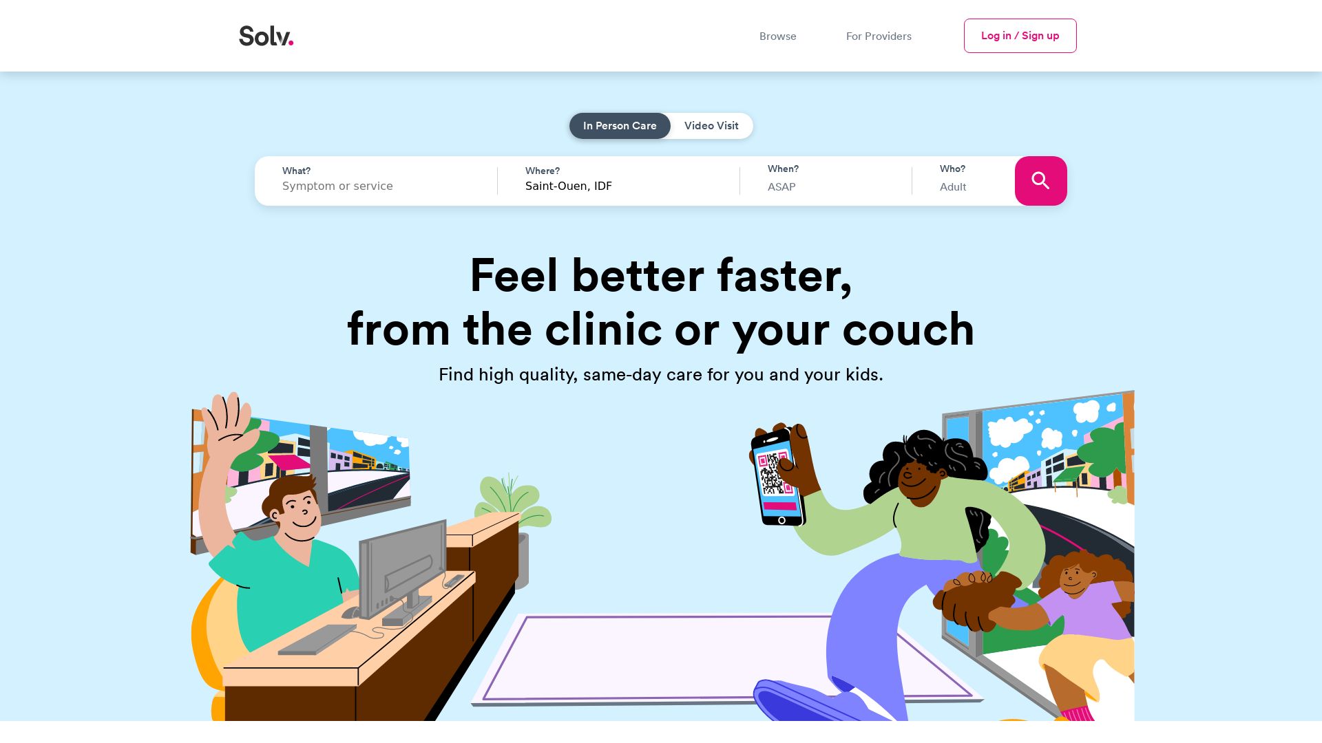 État du site web solvhealth.com est   EN LIGNE