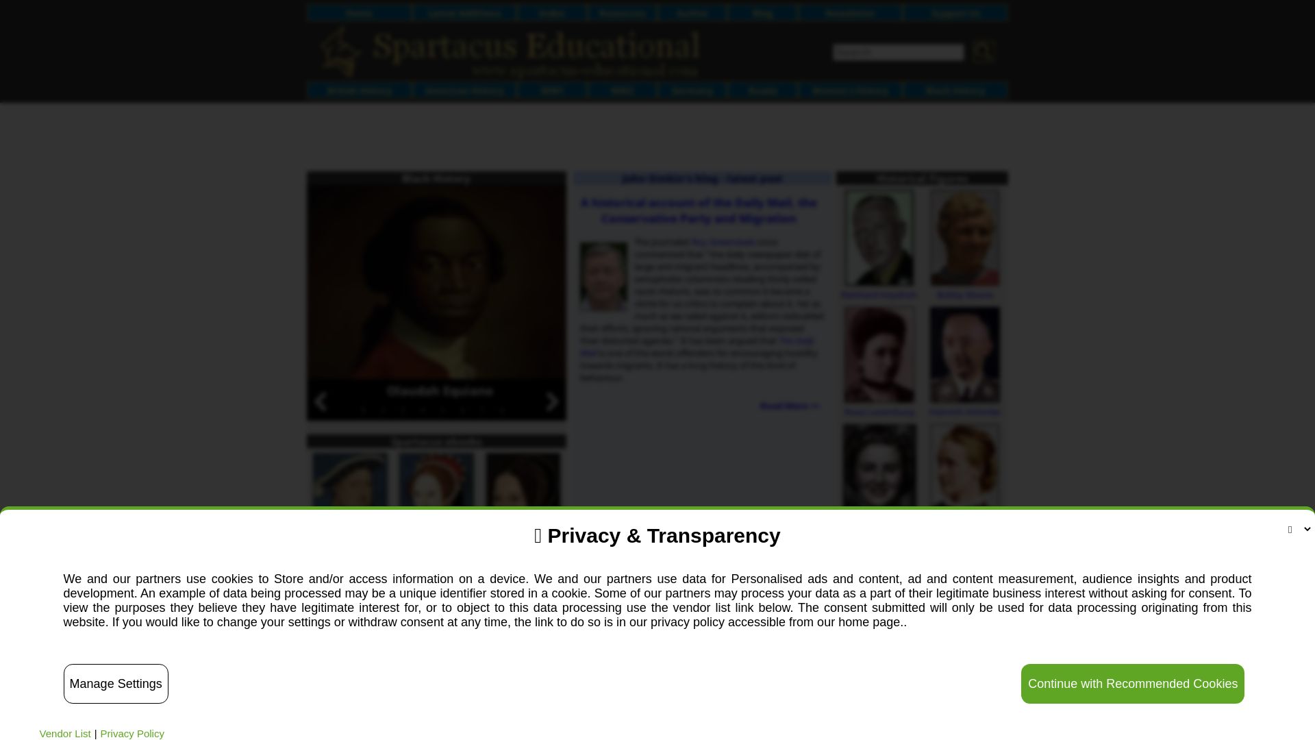 État du site web spartacus-educational.com est   EN LIGNE