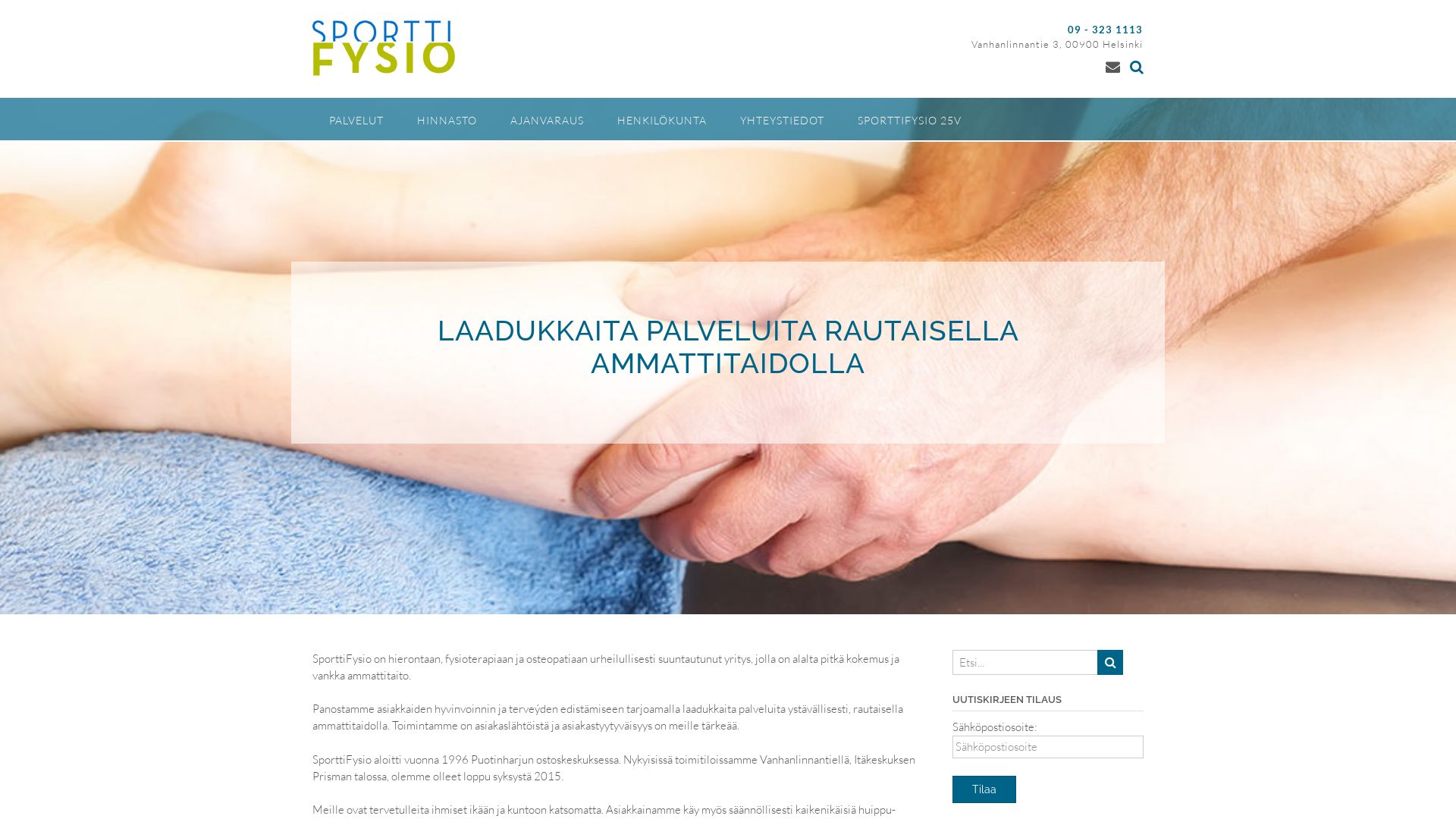État du site web sportti-fysio.fi est   EN LIGNE