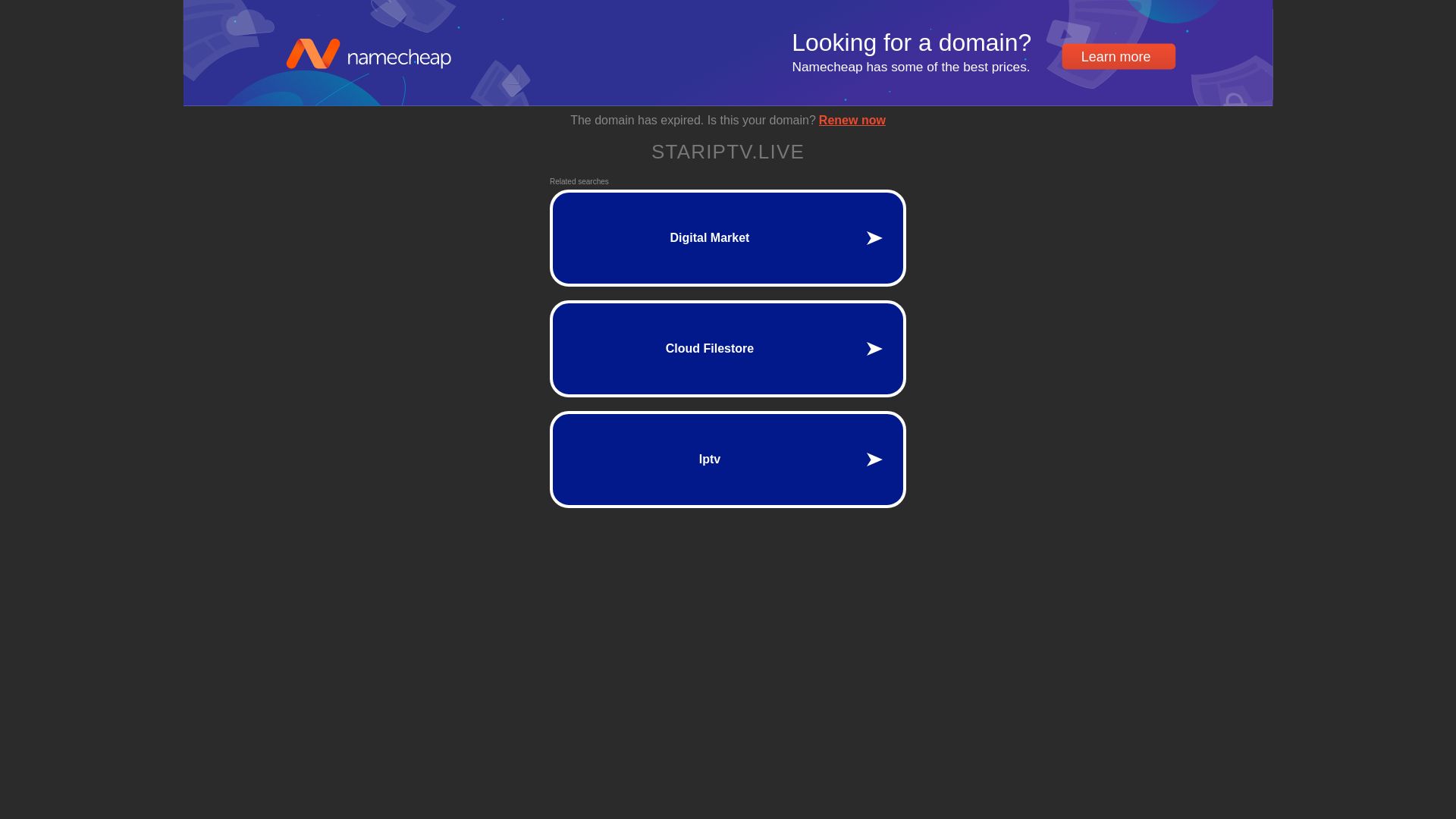 État du site web stariptv.live est   EN LIGNE
