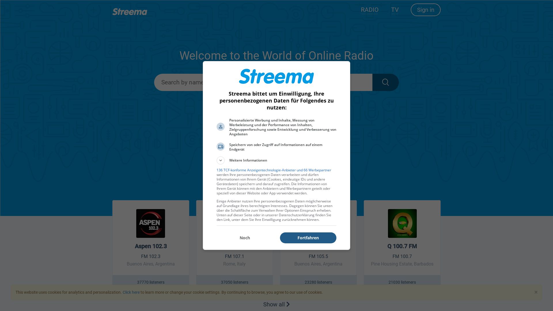 État du site web streema.com est   EN LIGNE