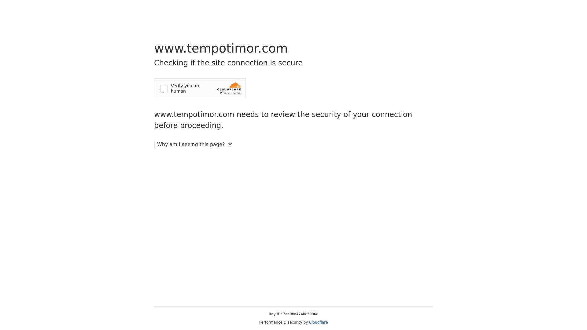 État du site web tempotimor.com est   EN LIGNE