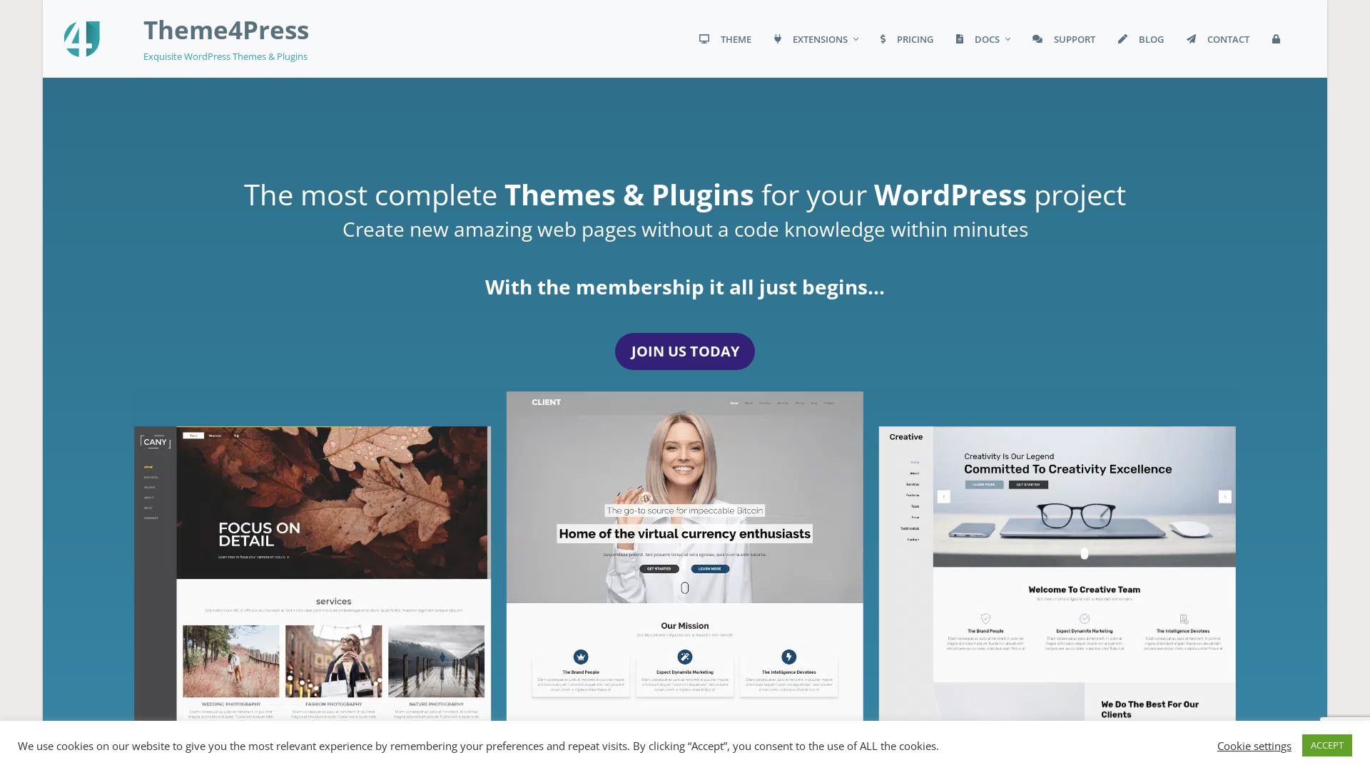 État du site web theme4press.com est   EN LIGNE