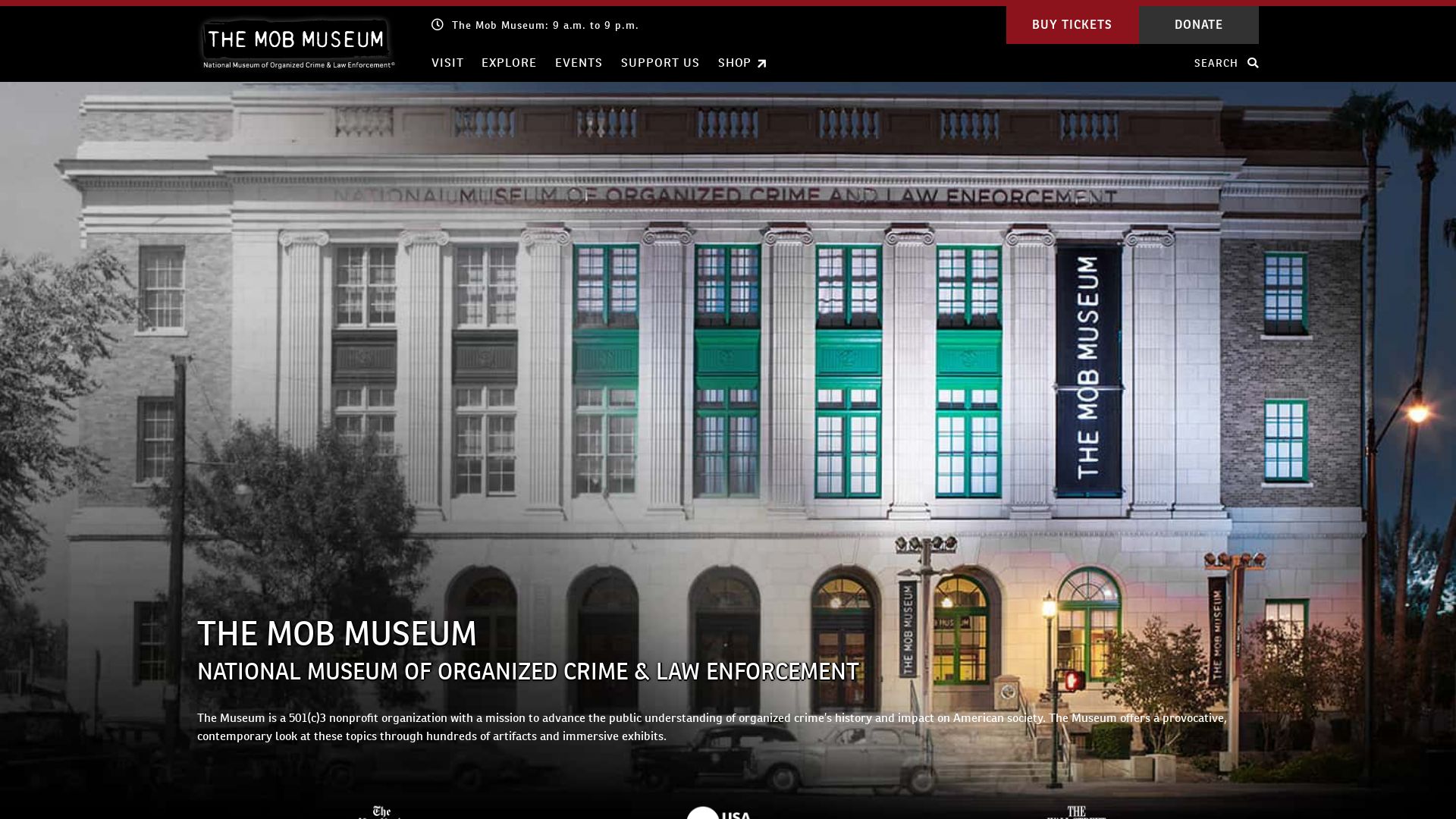 État du site web themobmuseum.org est   EN LIGNE