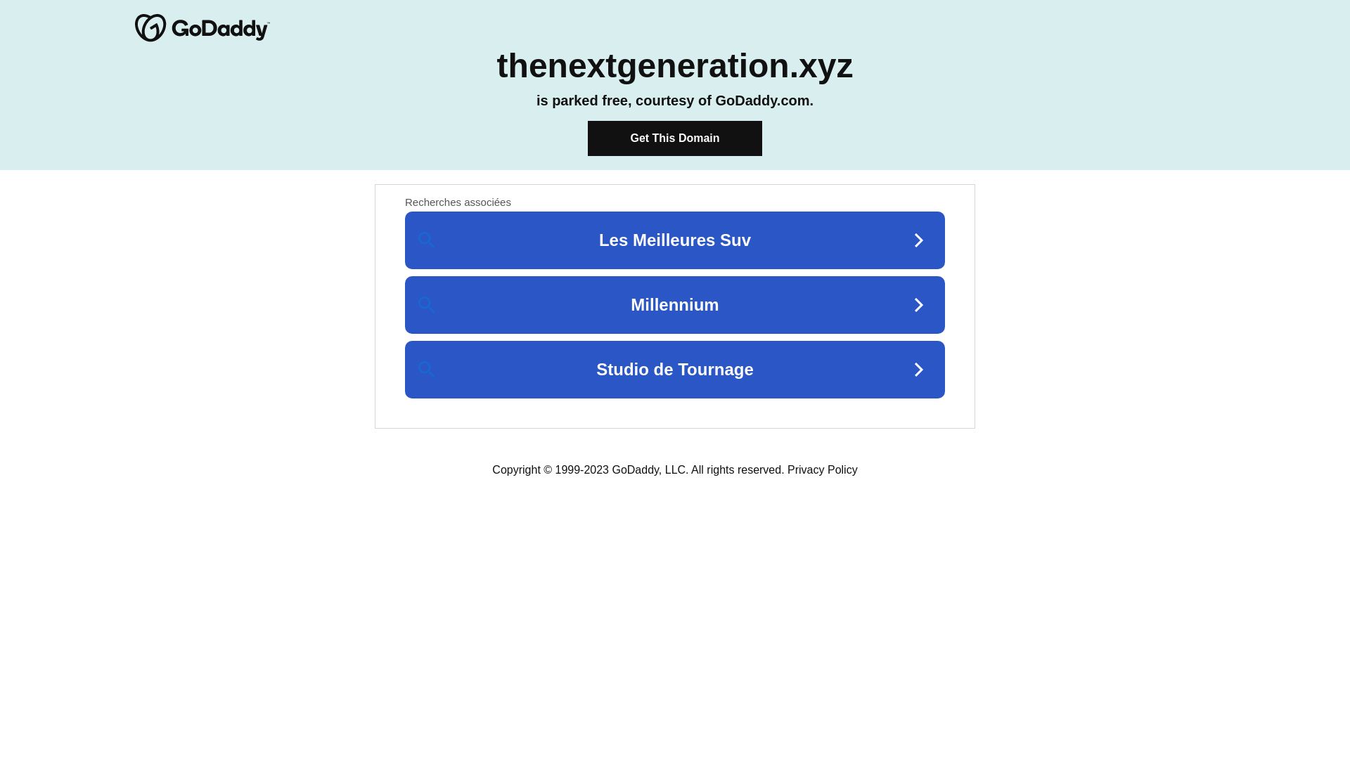État du site web thenextgeneration.xyz est   EN LIGNE