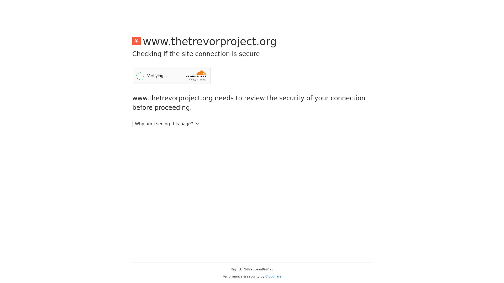 État du site web thetrevorproject.org est   EN LIGNE
