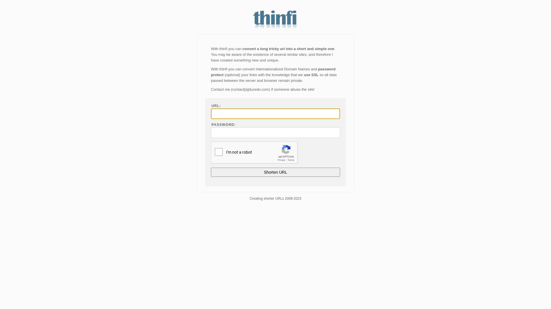 État du site web thinfi.com est   EN LIGNE