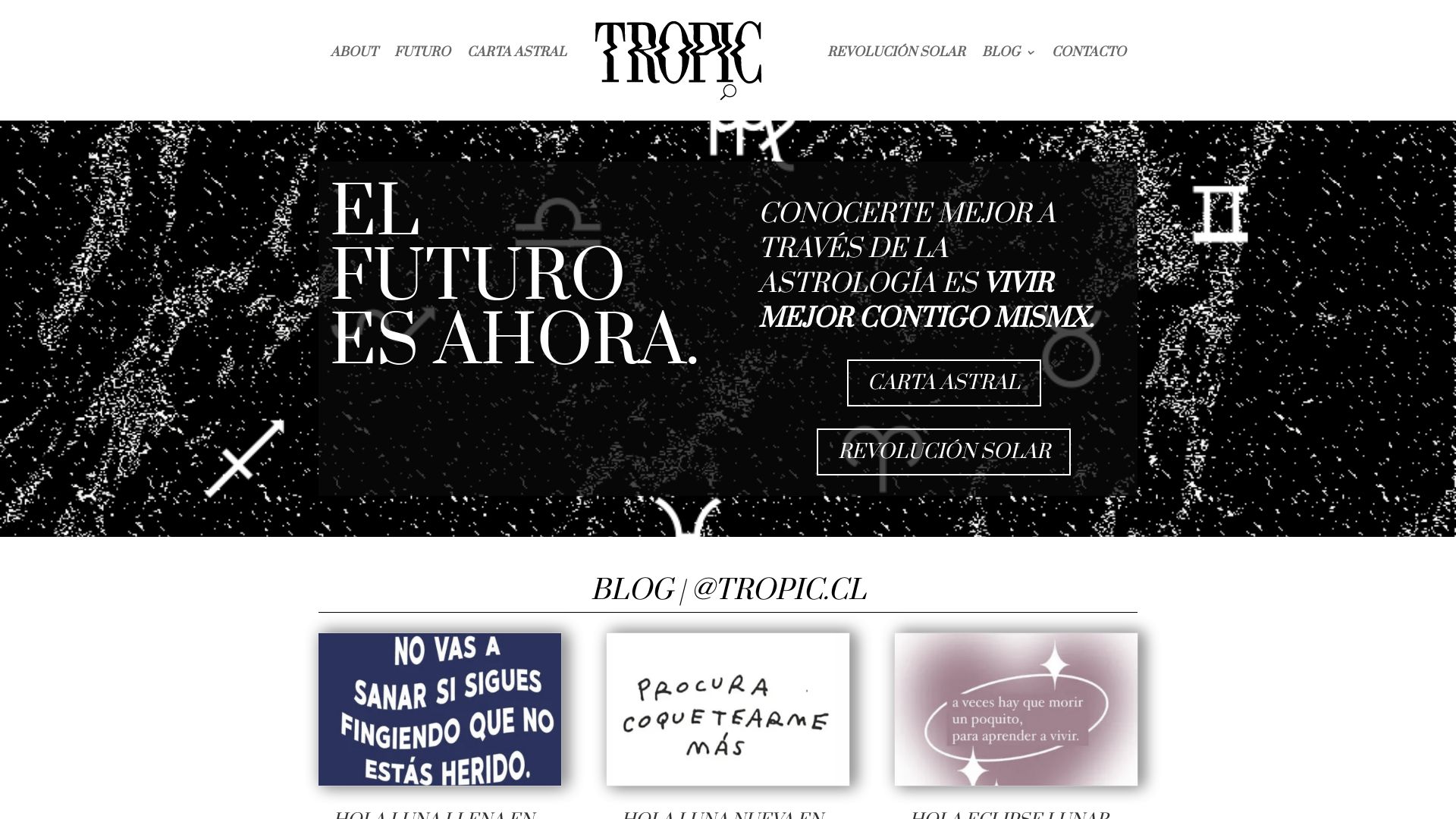 État du site web tropic.cl est   EN LIGNE