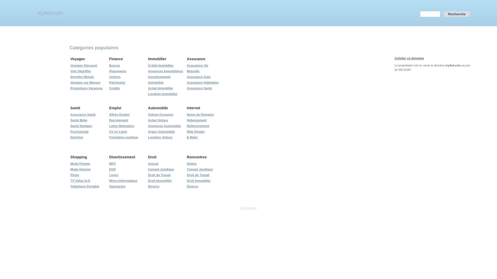 État du site web try4ed.com est   EN LIGNE