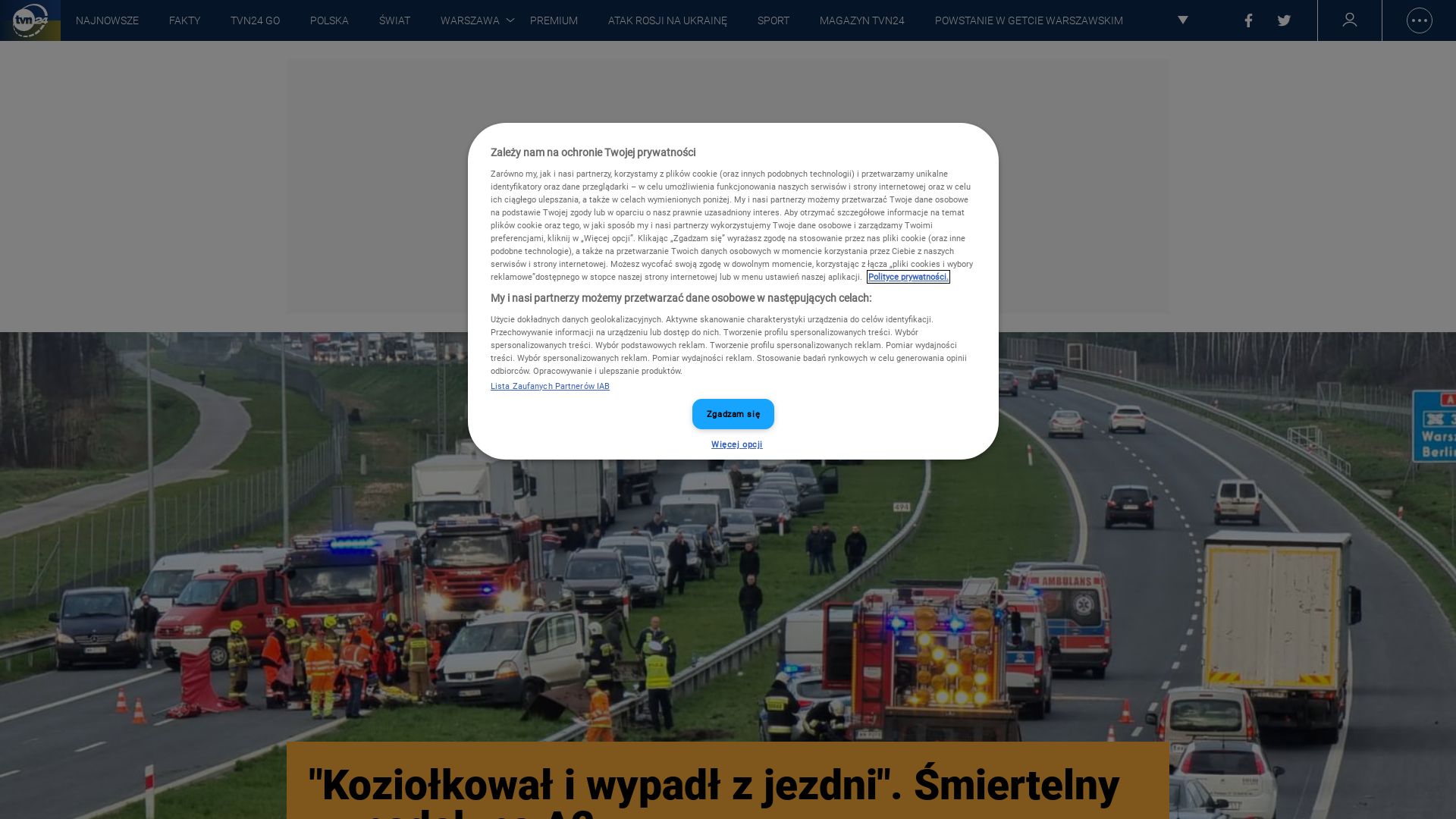 État du site web tvn24.pl est   EN LIGNE
