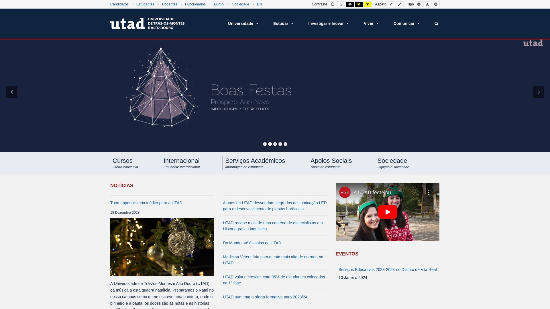 État du site web utad.pt est   EN LIGNE