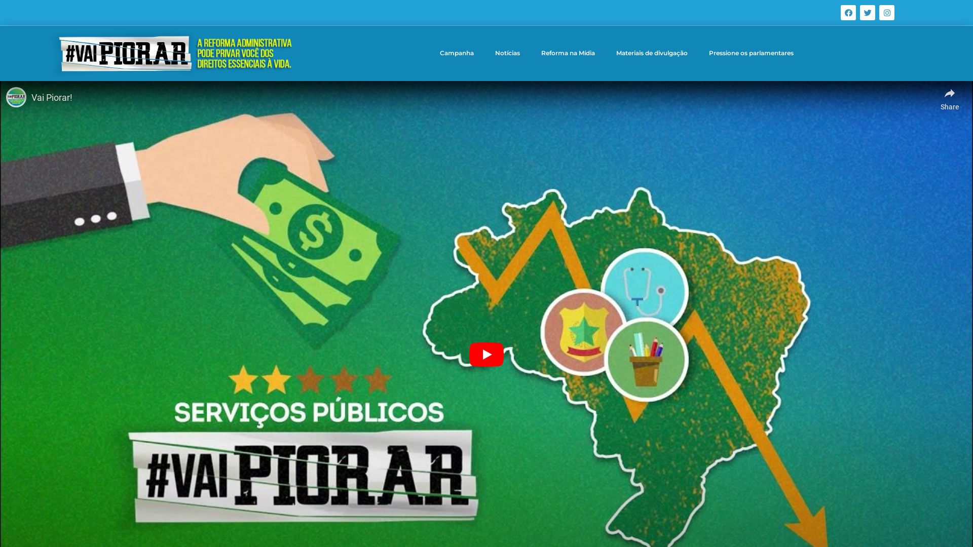 État du site web vaipiorar.com.br est   EN LIGNE