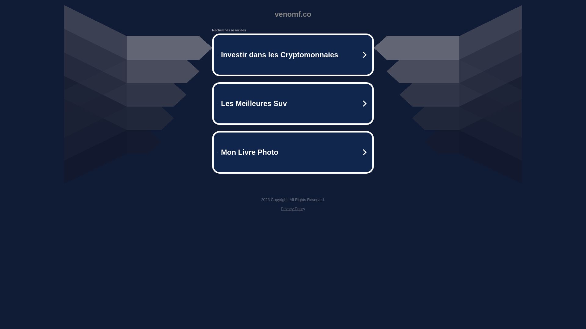 État du site web venomf.co est   EN LIGNE