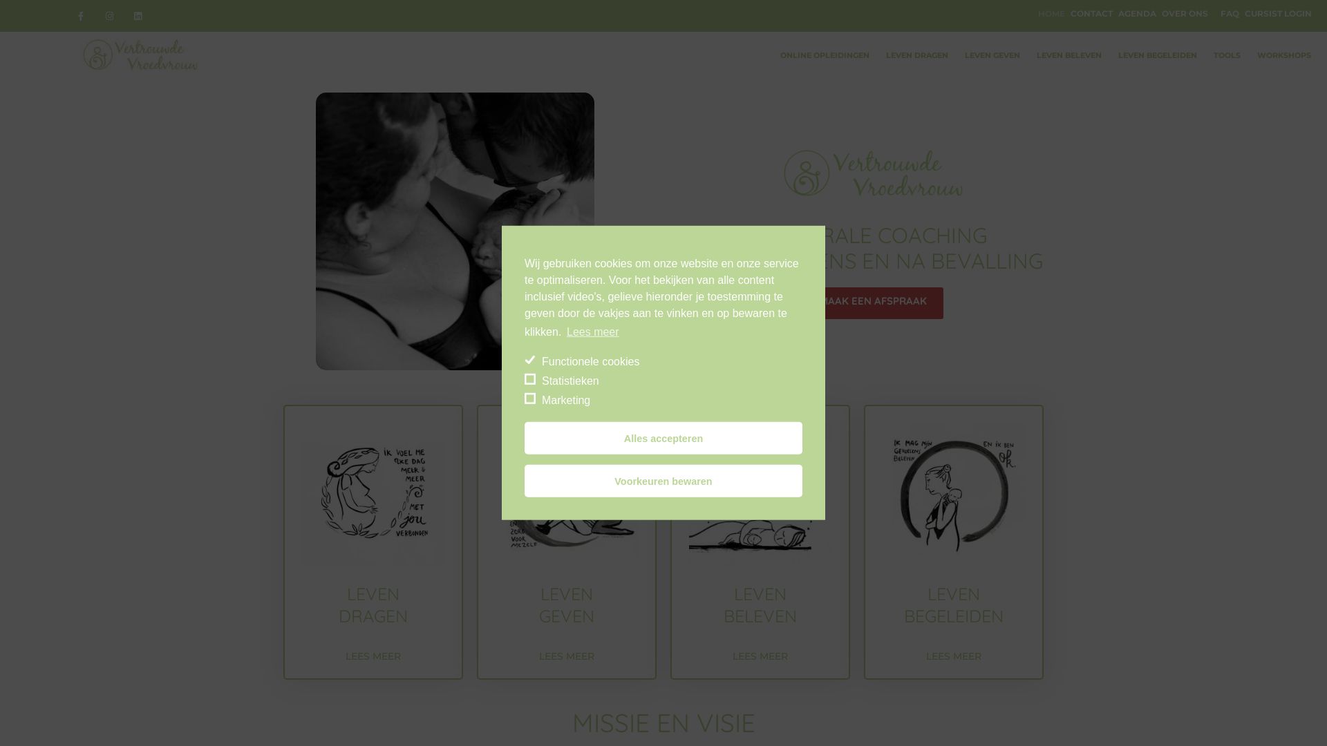 État du site web vertrouwdevroedvrouw.be est   EN LIGNE