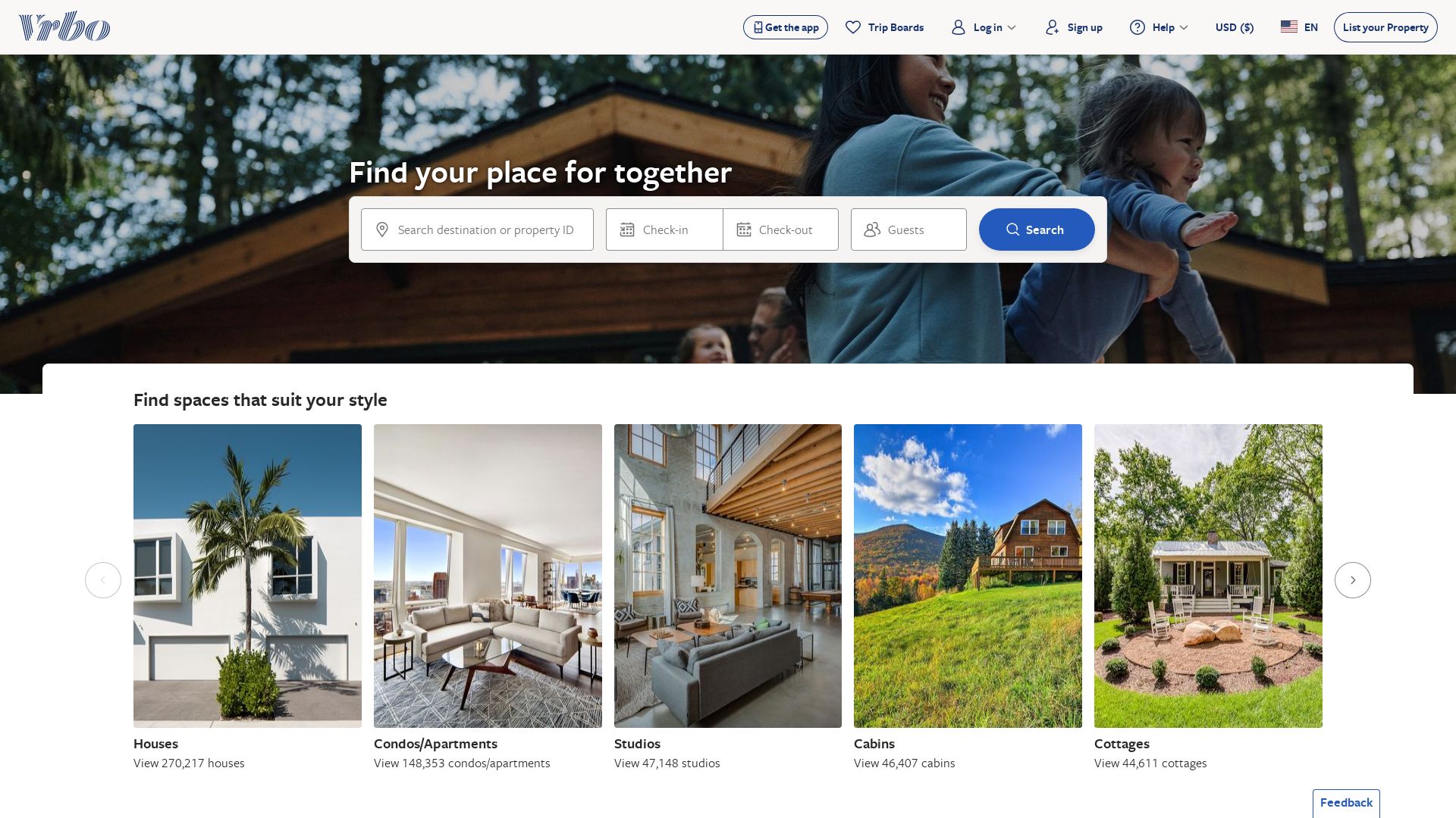 État du site web vrbo.com est   EN LIGNE