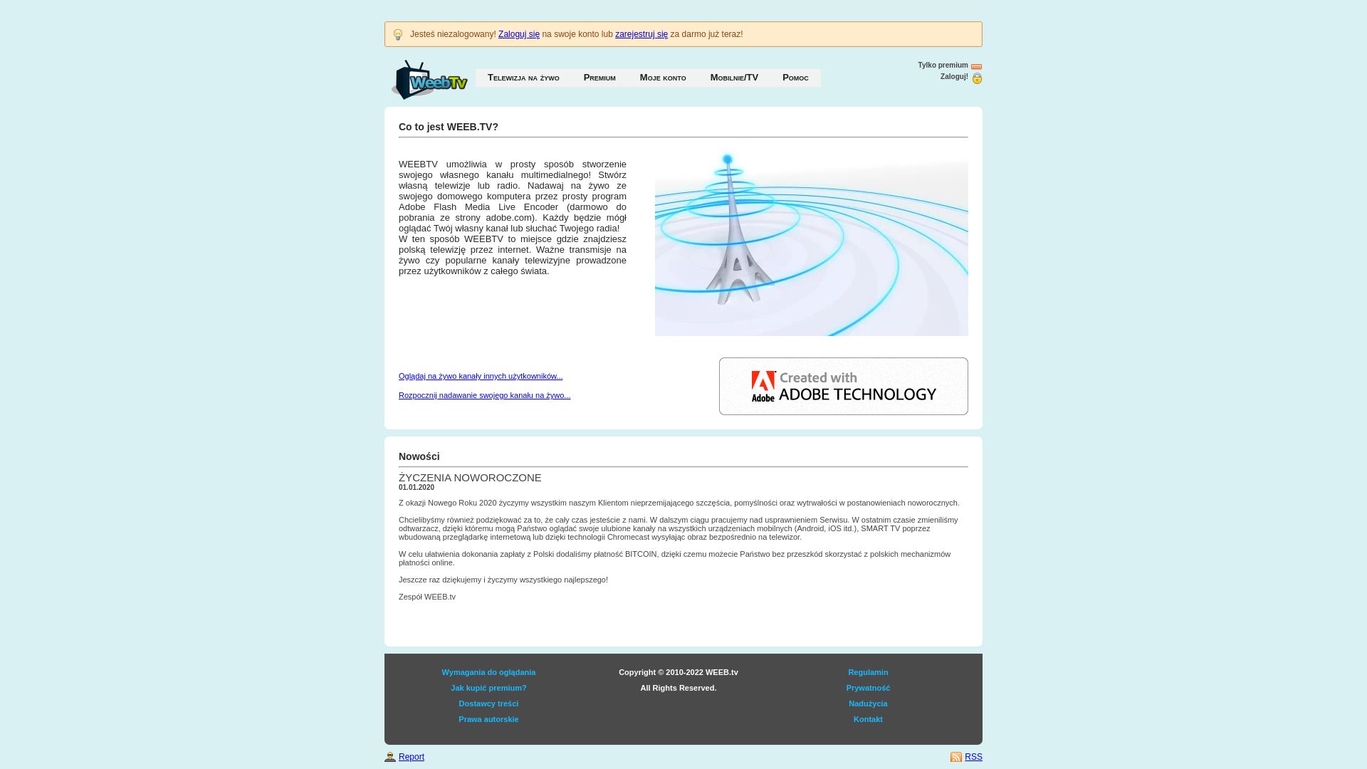 État du site web weeb.tv est   EN LIGNE