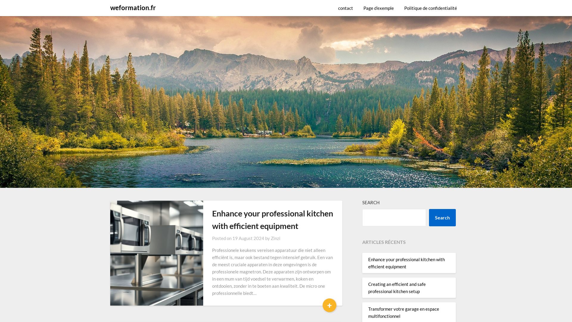 État du site web weformation.fr est   EN LIGNE