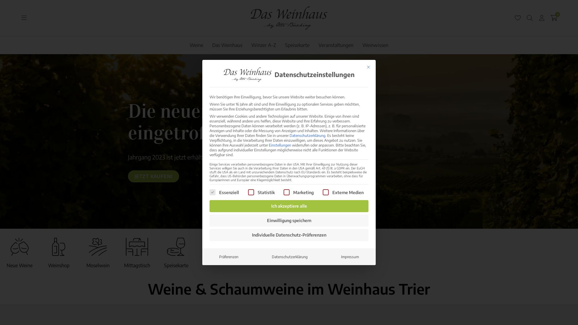 État du site web weinhaus-trier.de est   EN LIGNE