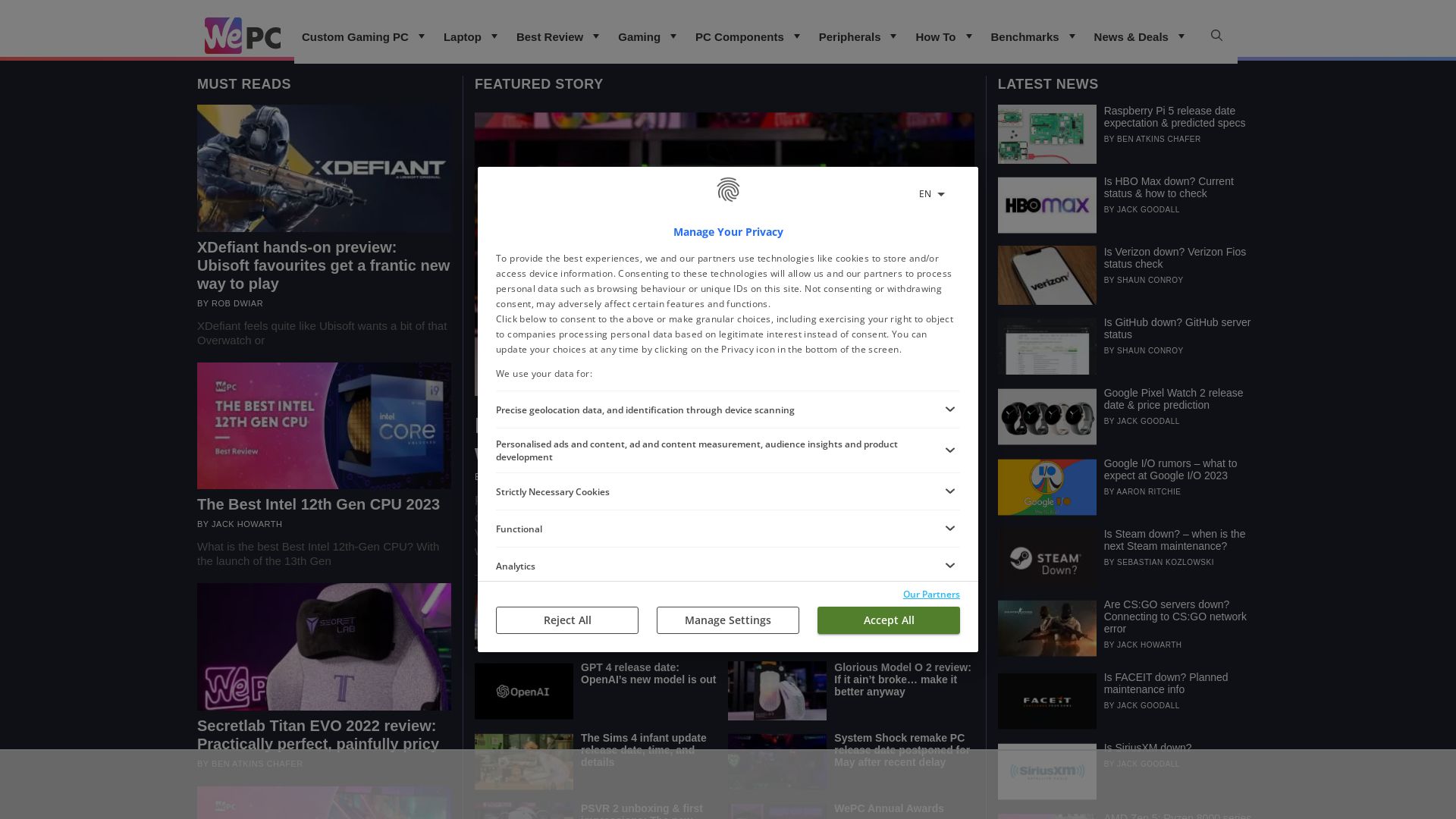 État du site web wepc.com est   EN LIGNE