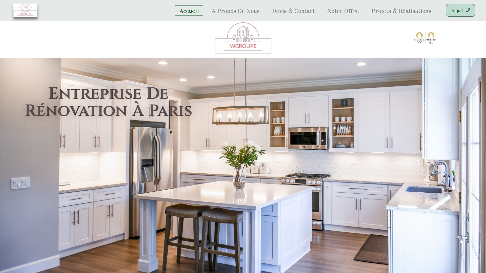 État du site web wgroupe.fr est   EN LIGNE