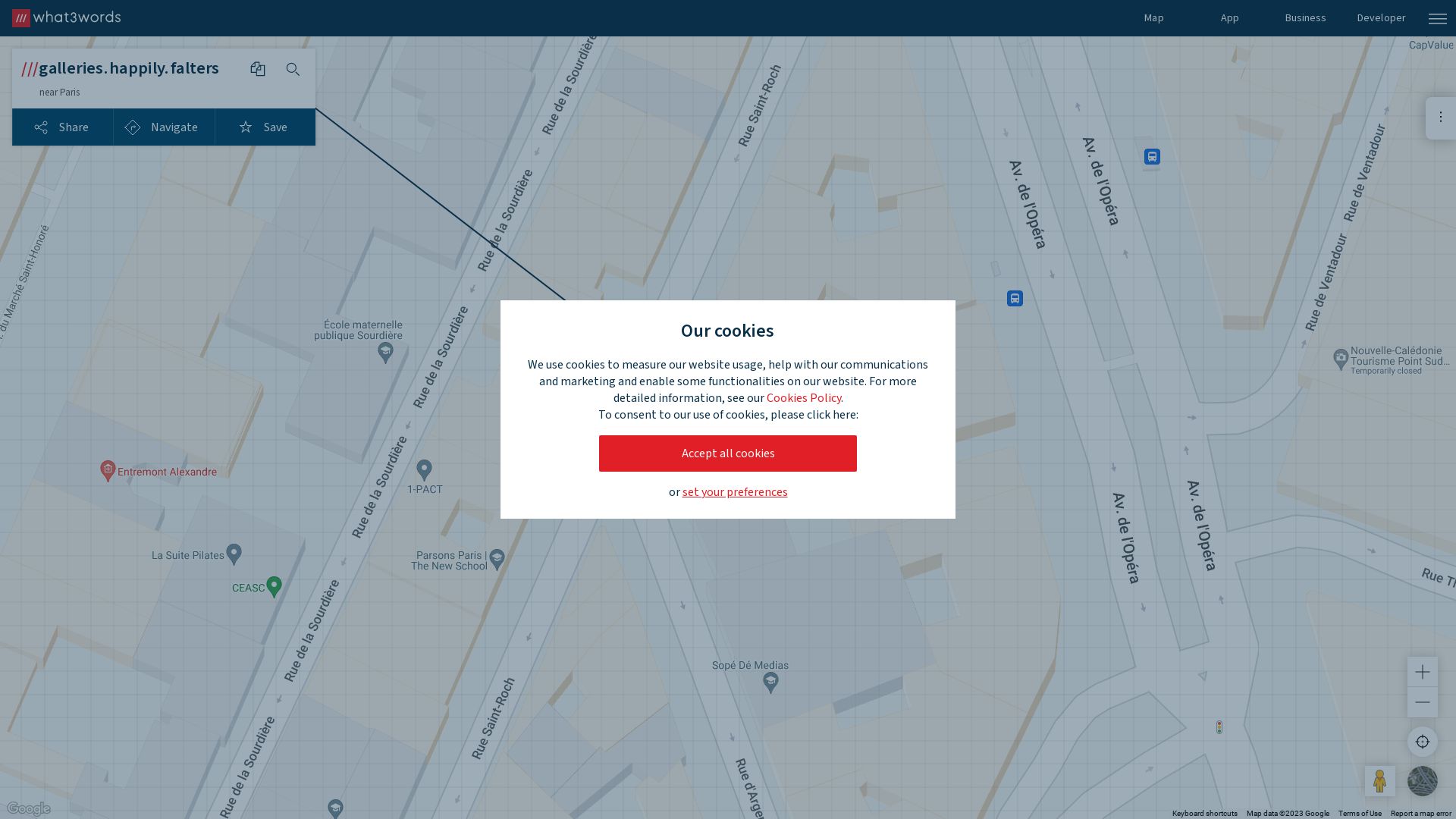 État du site web what3words.com est   EN LIGNE