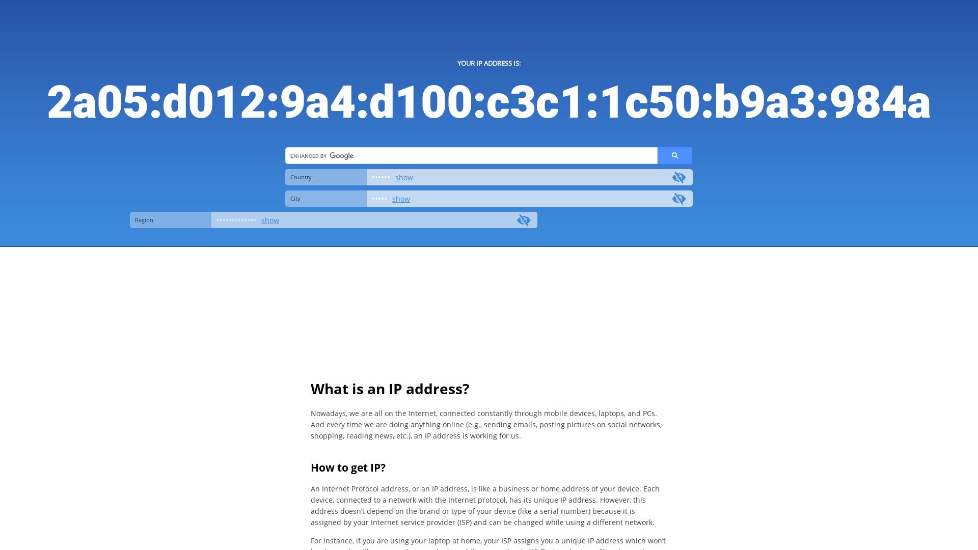 État du site web whatismyip.li est   EN LIGNE