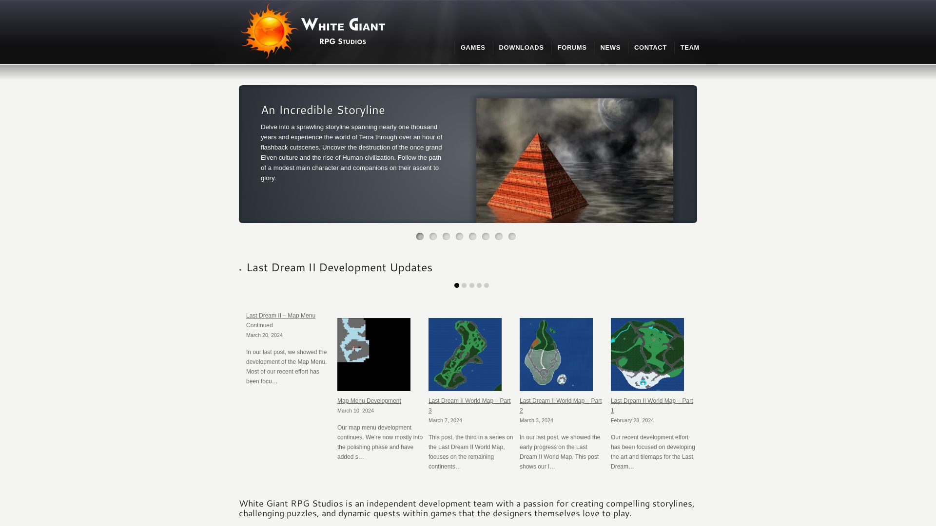 État du site web whitegiantrpg.com est   EN LIGNE